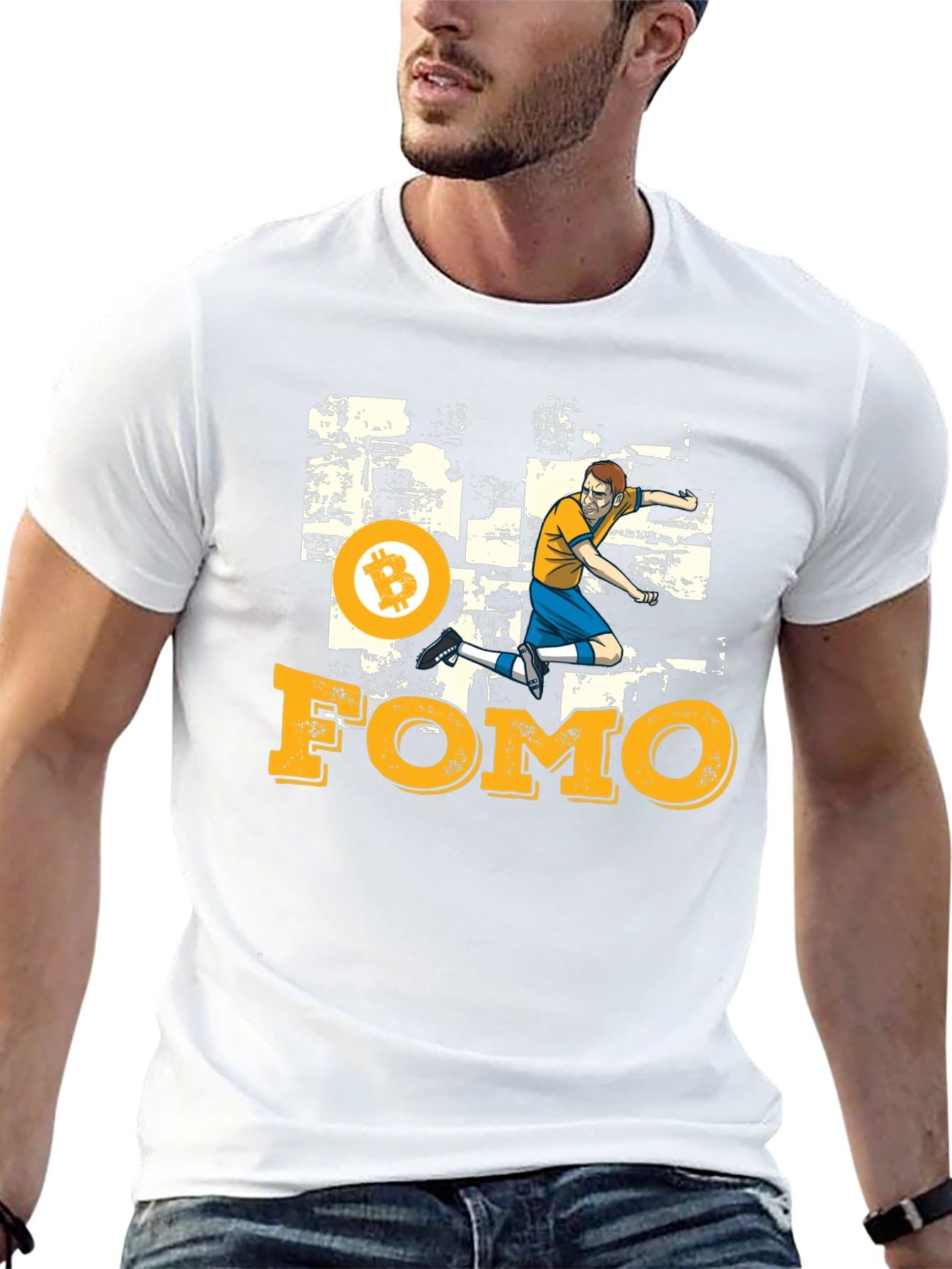 Bitcoin FOMO Graphic Tee - Crypto Enthusiast T-Shirt