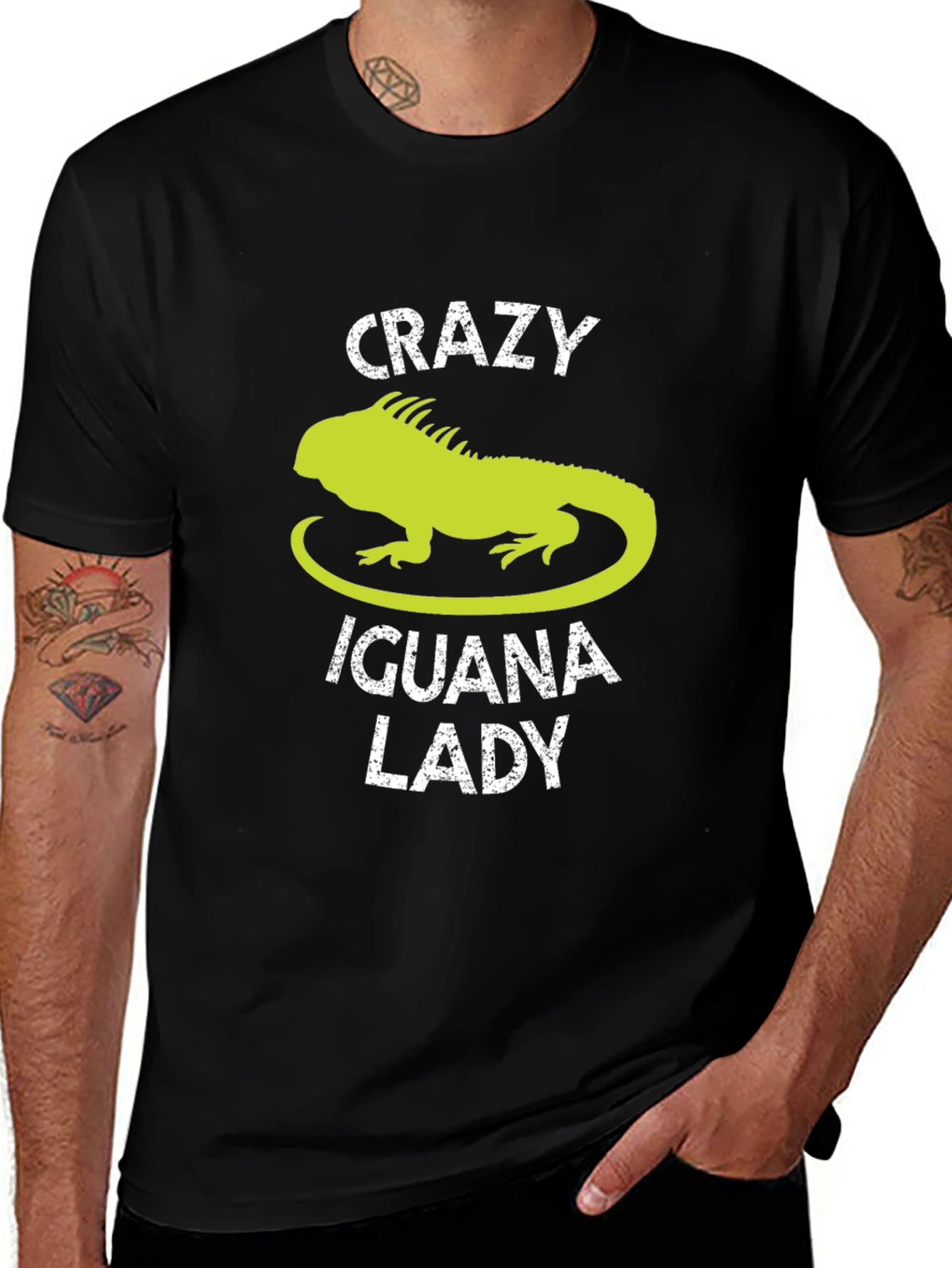 Crazy Iguana Lady Graphic Tee
