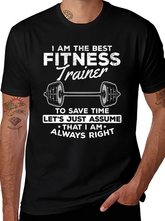 Fitness Trainer Graphic Tee - Funny Workout Shirt