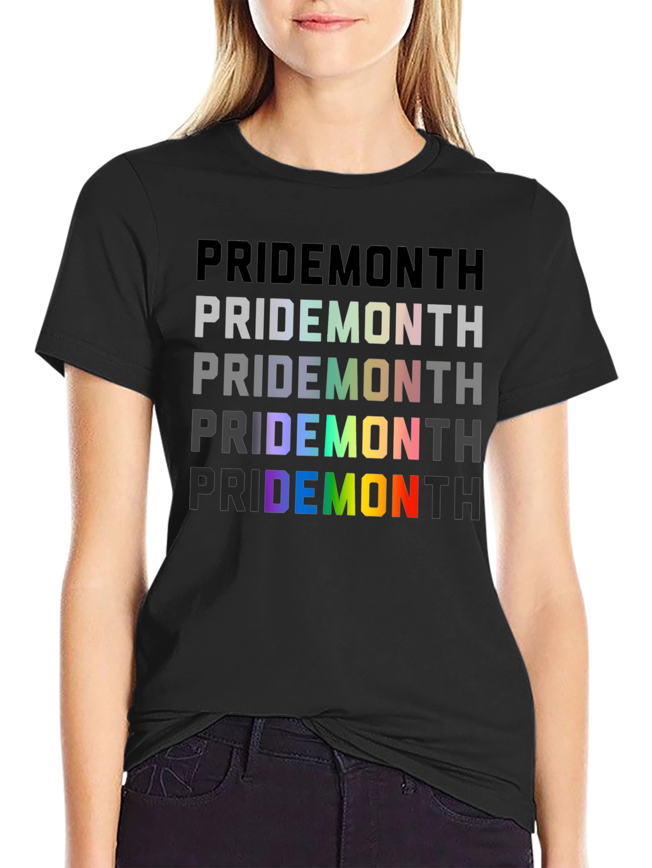 Pride Month Rainbow Graphic T-Shirt