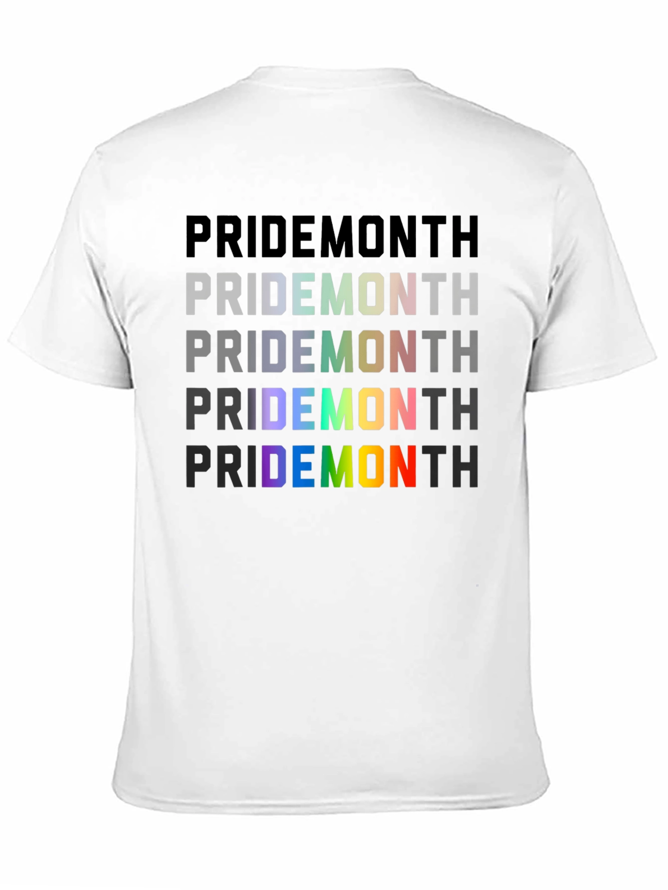 Pride Month Rainbow Graphic T-Shirt