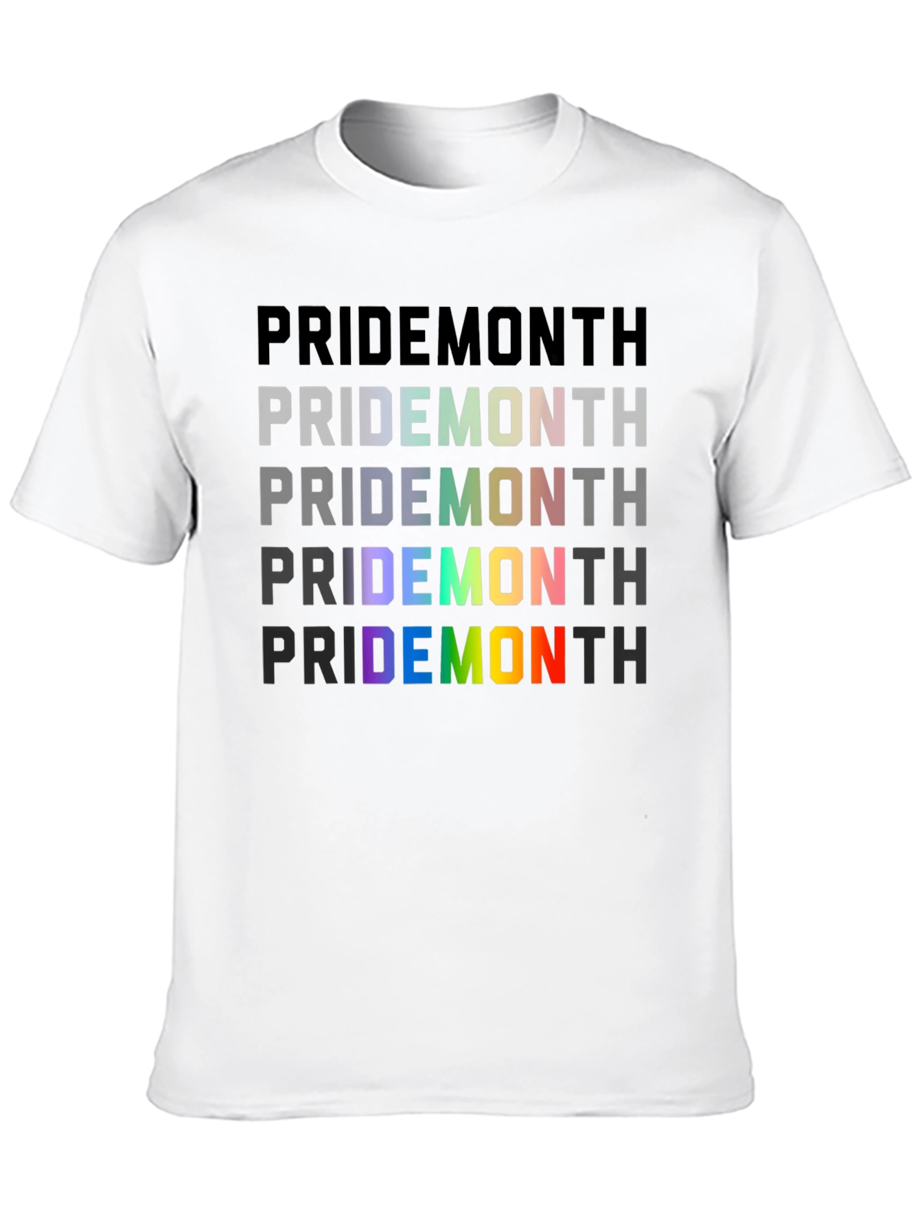 Pride Month Rainbow Graphic T-Shirt