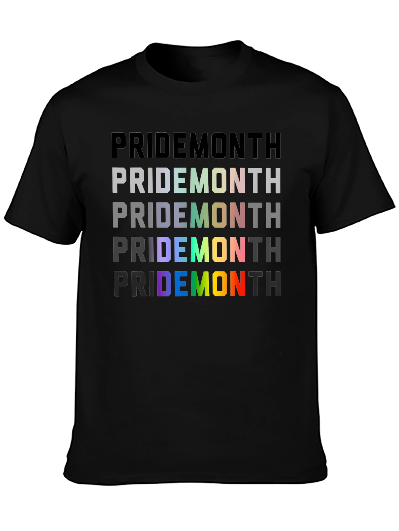 Pride Month Rainbow Graphic T-Shirt
