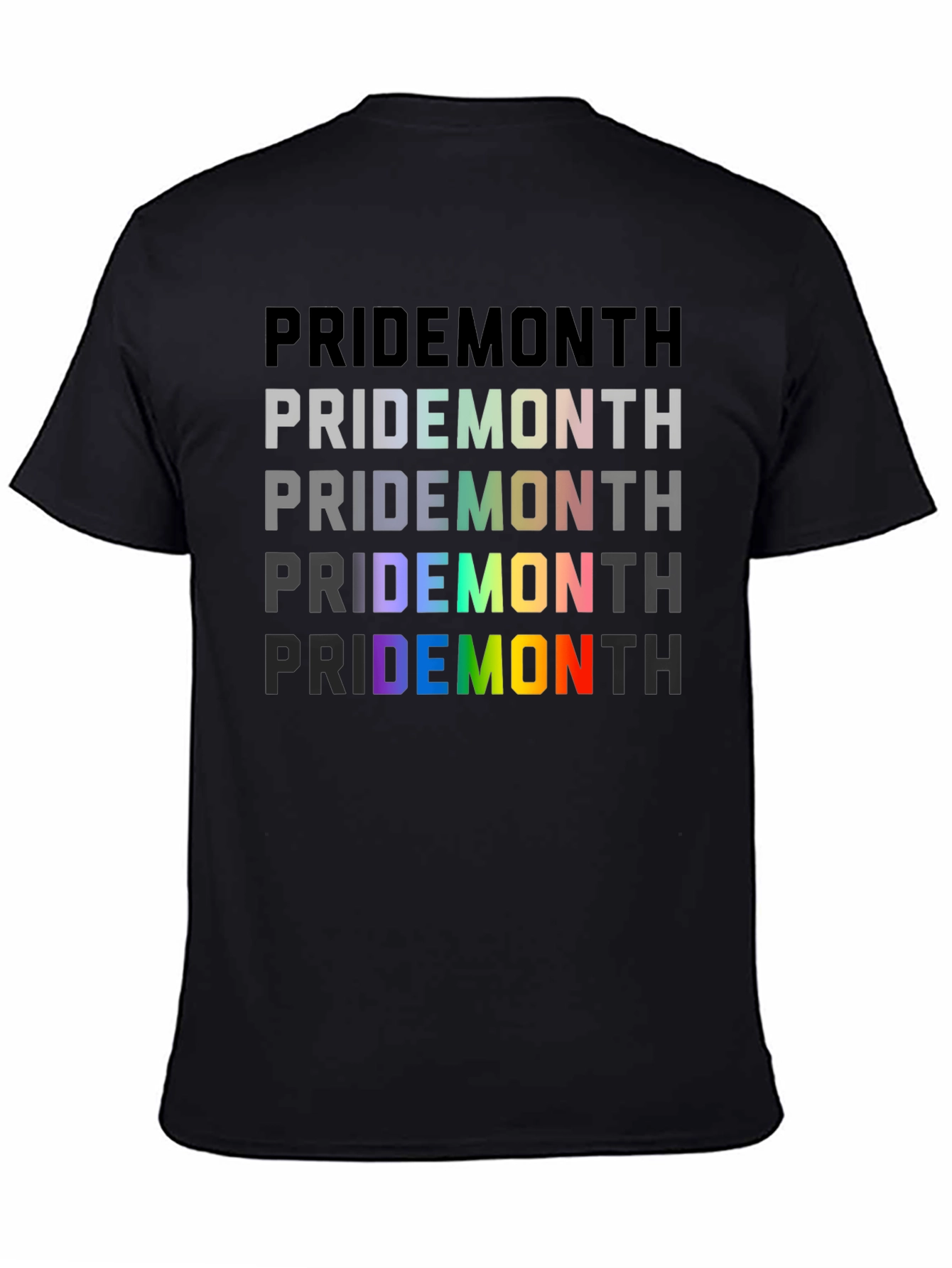 Pride Month Rainbow Graphic T-Shirt