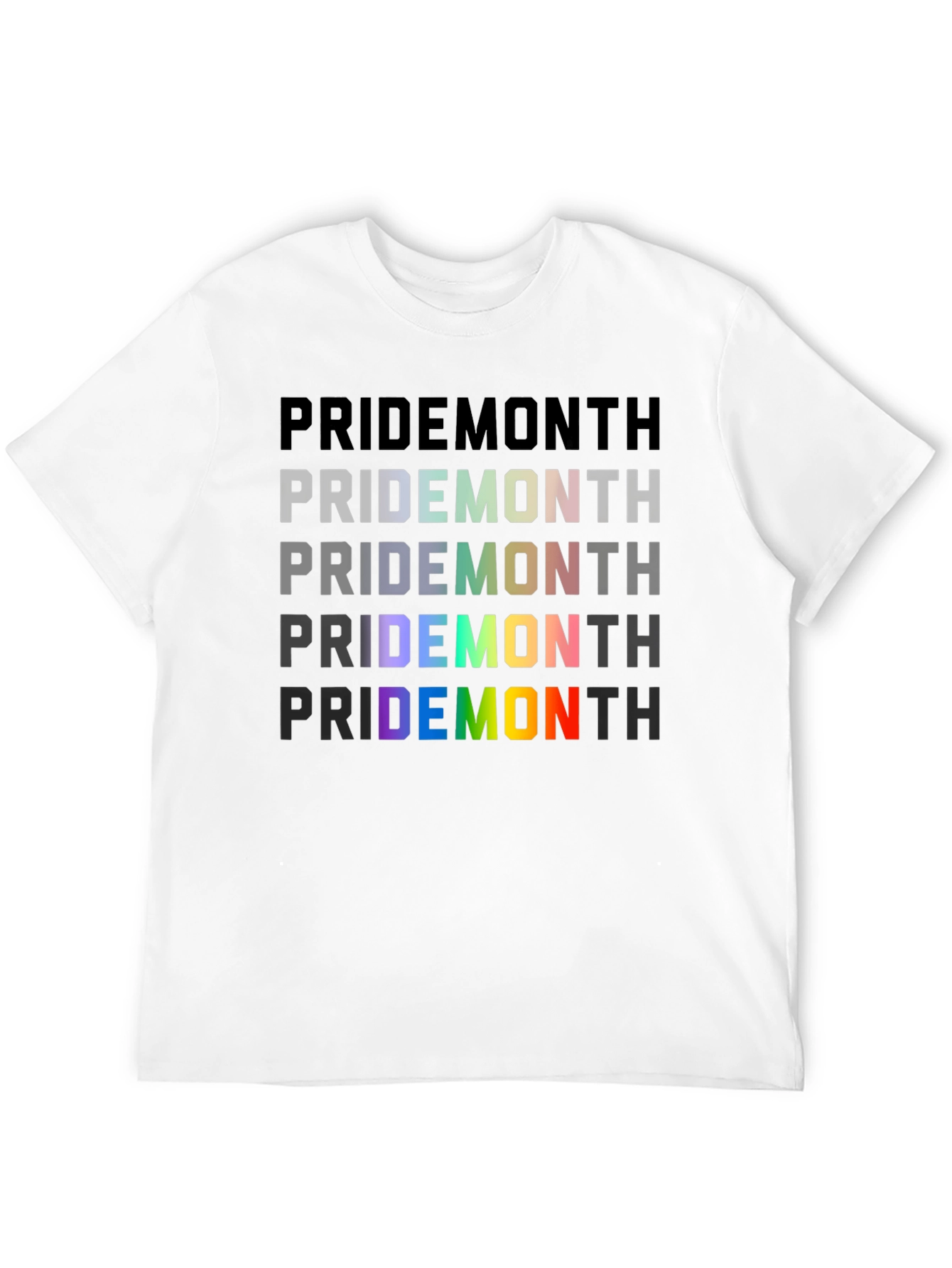 Pride Month Rainbow Graphic T-Shirt