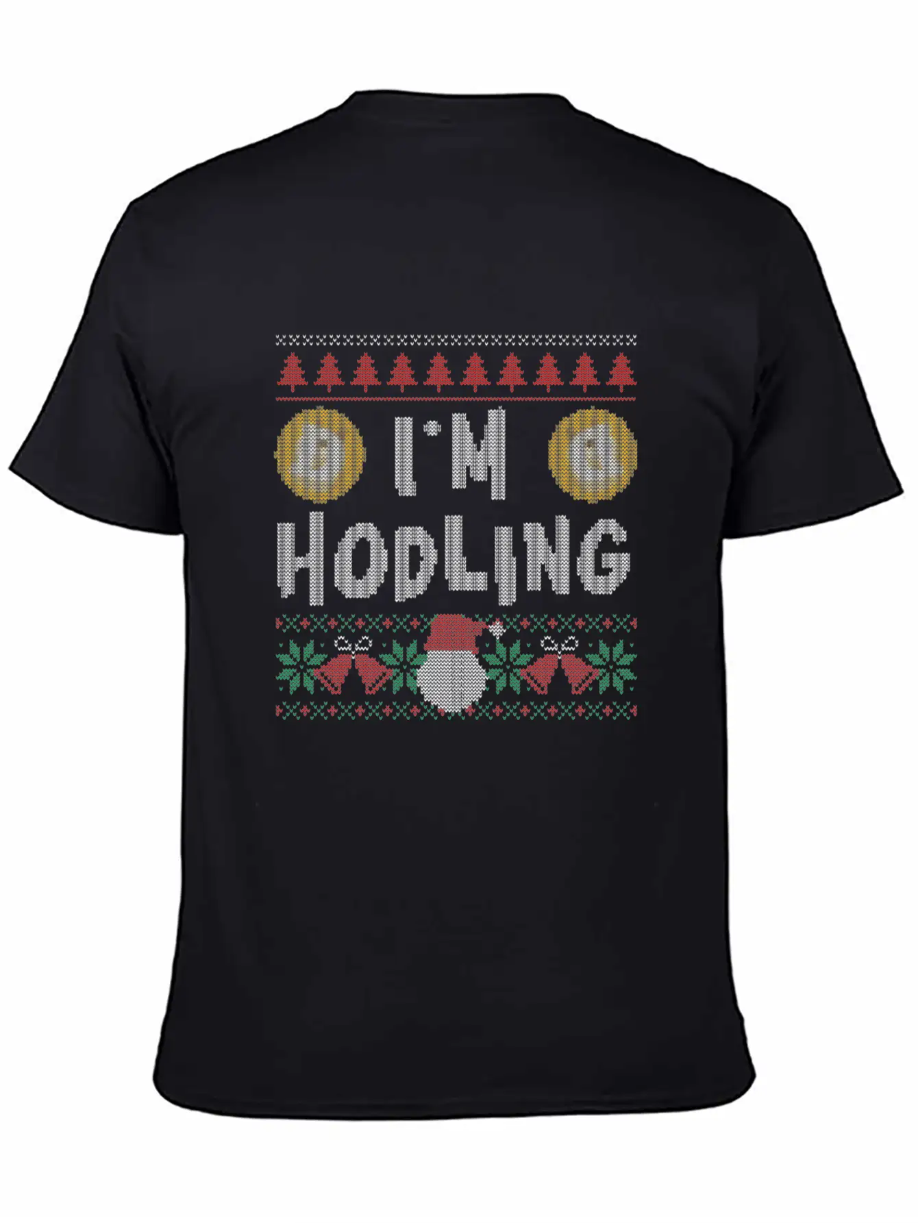 I'm Hodling Ugly Christmas Sweater Dogecoin Crypto Unisex Casual T-Shirt – Clean Design For Daily Comfort
