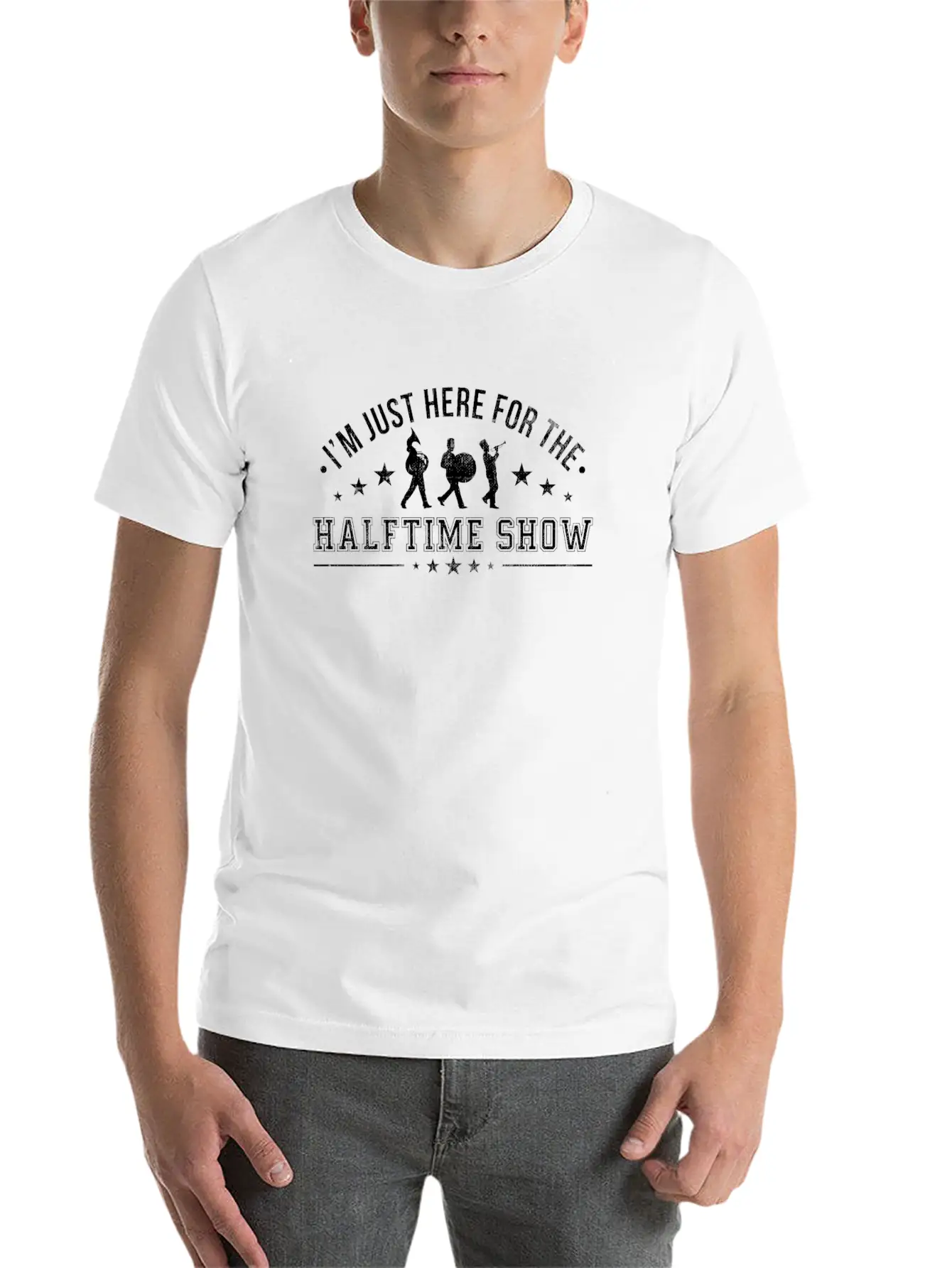 I'M Just Here For The Halftime Show Football Unisex Casual T-Shirt – Clean Design For Daily Comfort