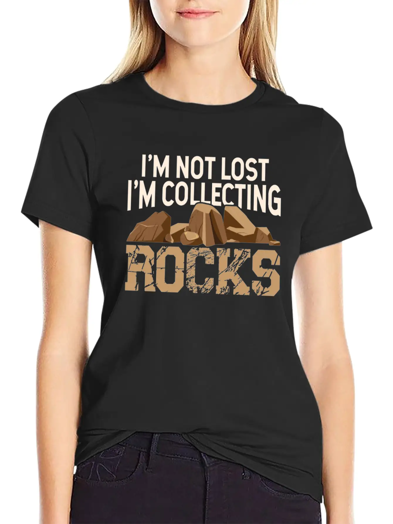 I'm Not Lost I'm Collecting Rocks Geologist Stone Unisex Casual T-Shirt – Clean Design For Daily Comfort