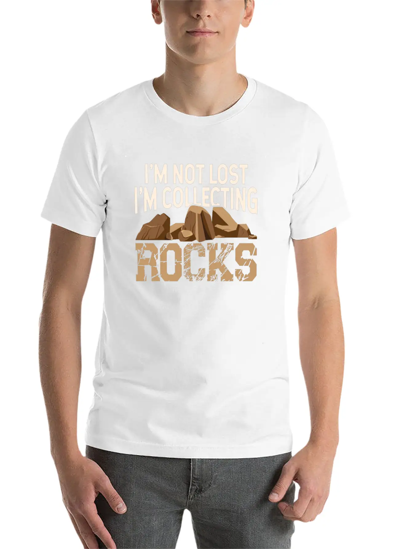 I'm Not Lost I'm Collecting Rocks Geologist Stone Unisex Casual T-Shirt – Clean Design For Daily Comfort