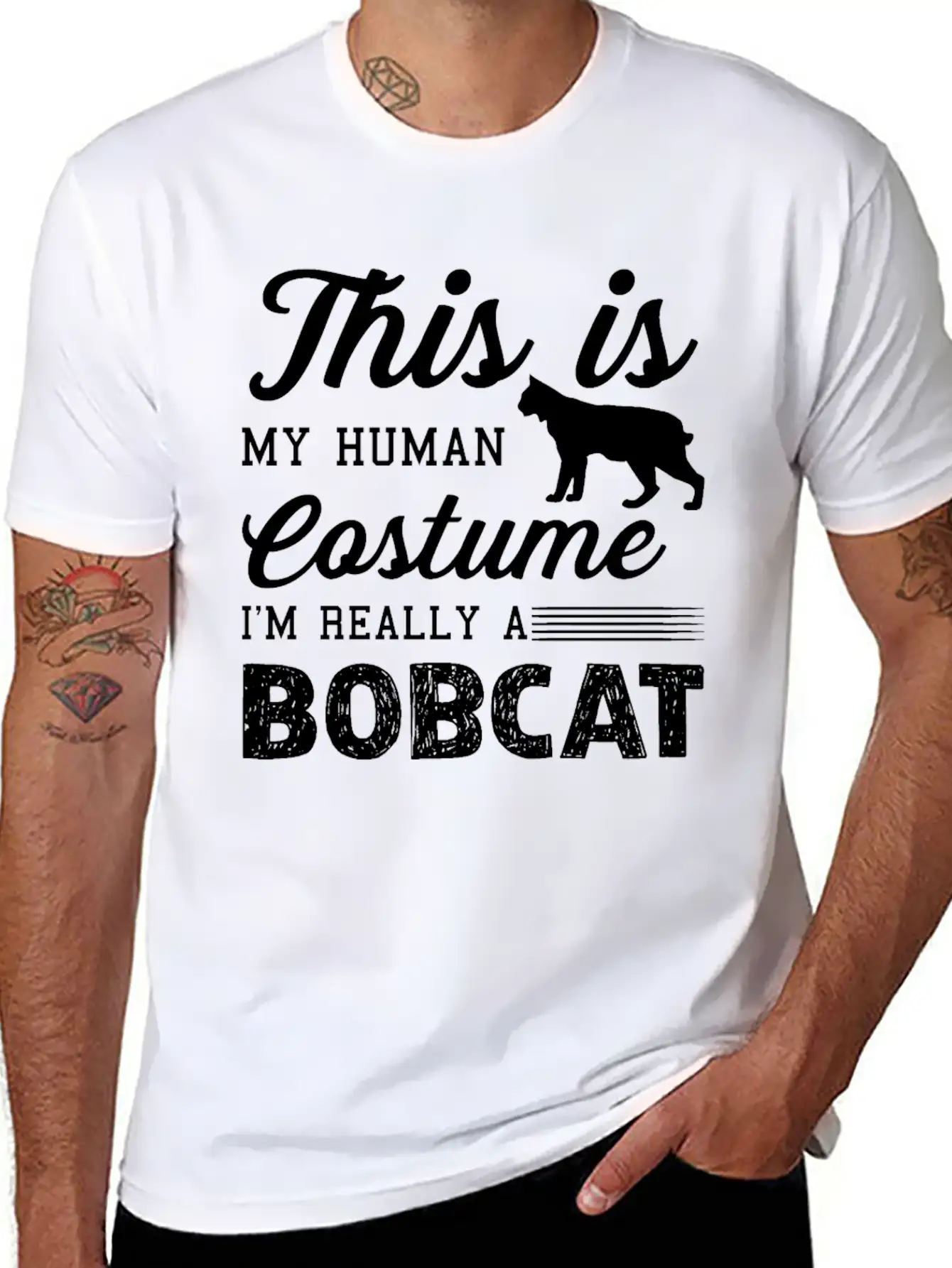 I'm Really A Bobcat Shirt Unisex Casual T-Shirt – Clean Design For Daily Comfort