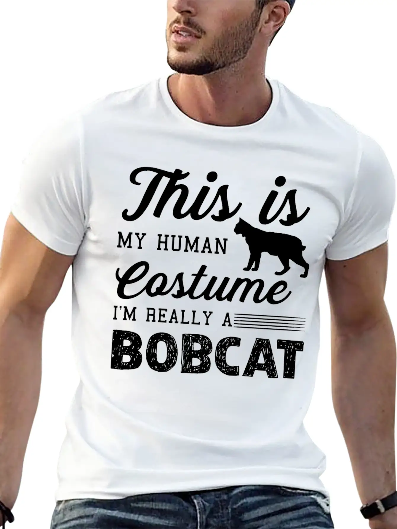 I'm Really A Bobcat Shirt Unisex Casual T-Shirt – Clean Design For Daily Comfort