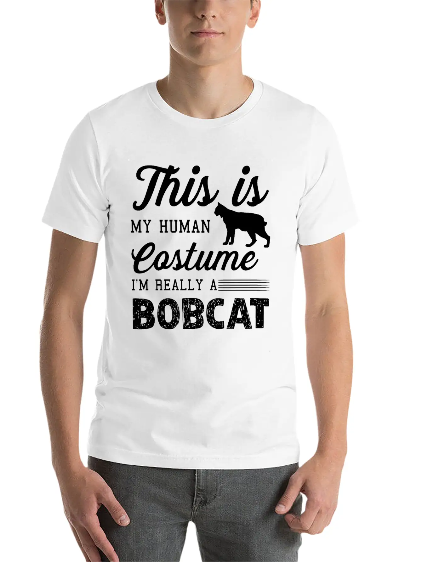 I'm Really A Bobcat Shirt Unisex Casual T-Shirt – Clean Design For Daily Comfort