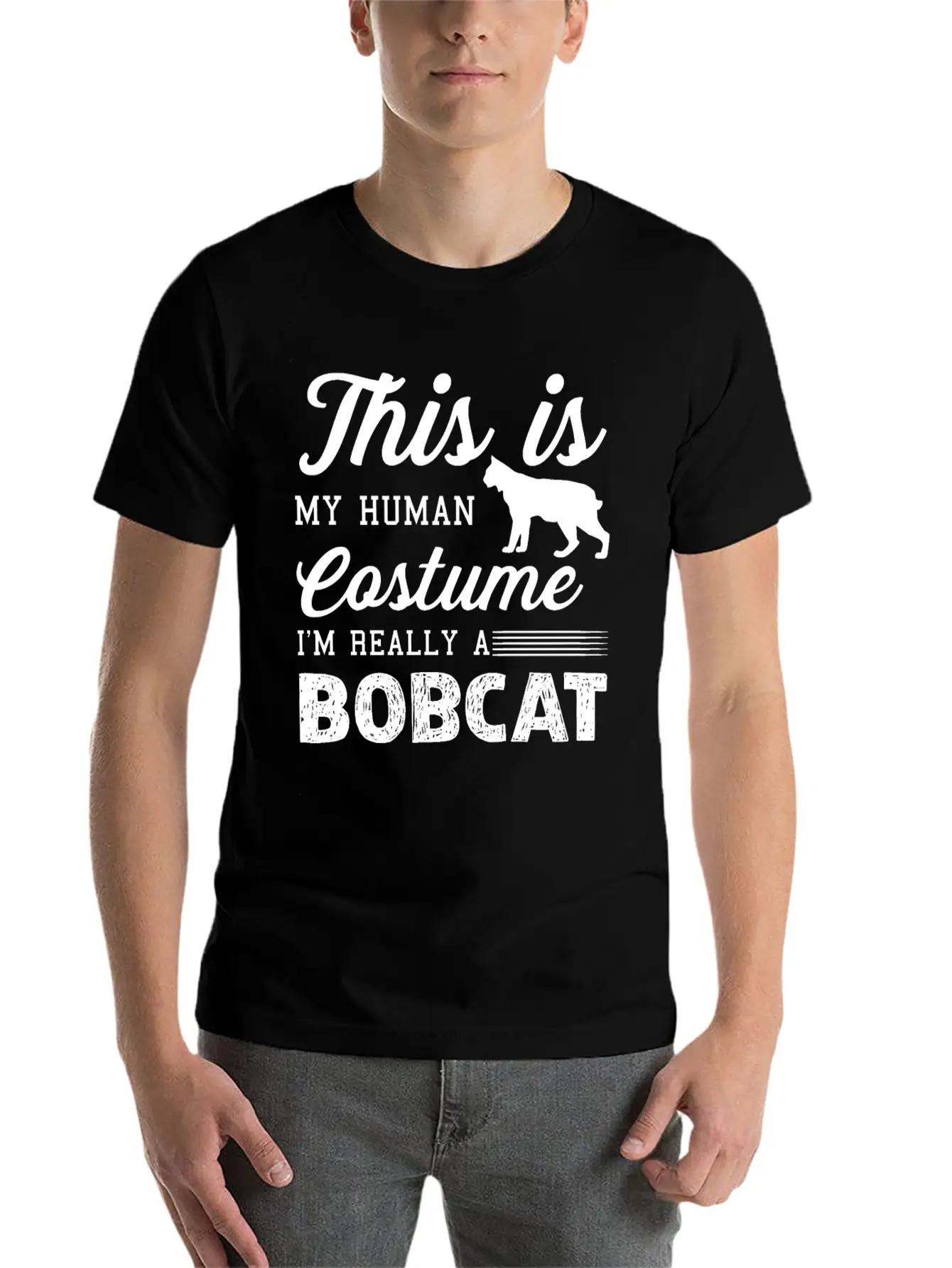 I'm Really A Bobcat Shirt Unisex Casual T-Shirt – Clean Design For Daily Comfort