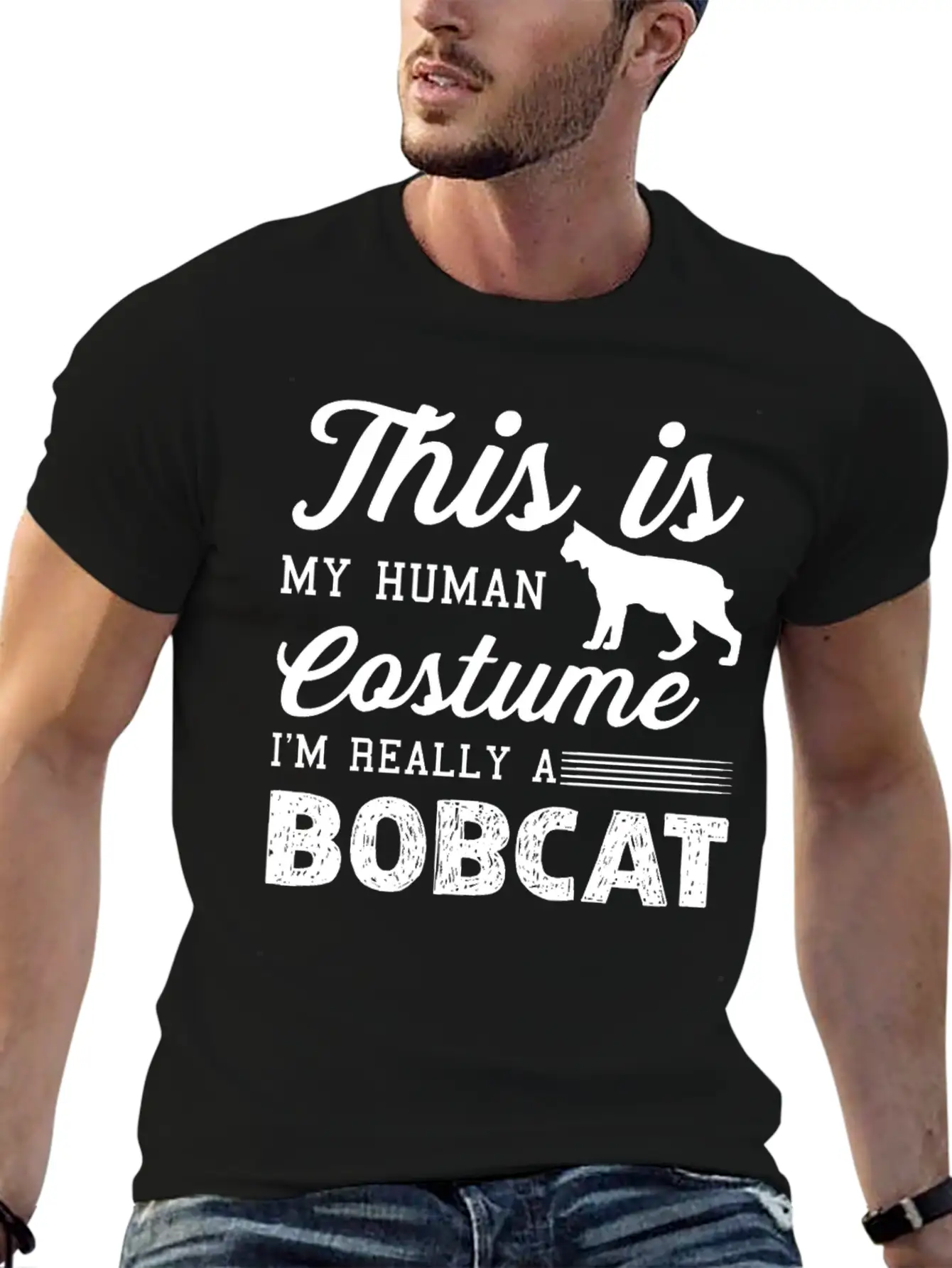 I'm Really A Bobcat Shirt Unisex Casual T-Shirt – Clean Design For Daily Comfort