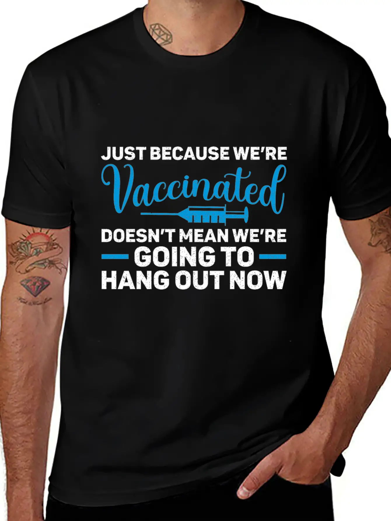 I'm Vaccinated Vaccination Vax Pro Vaccine Unisex Casual T-Shirt – Clean Design For Daily Comfort