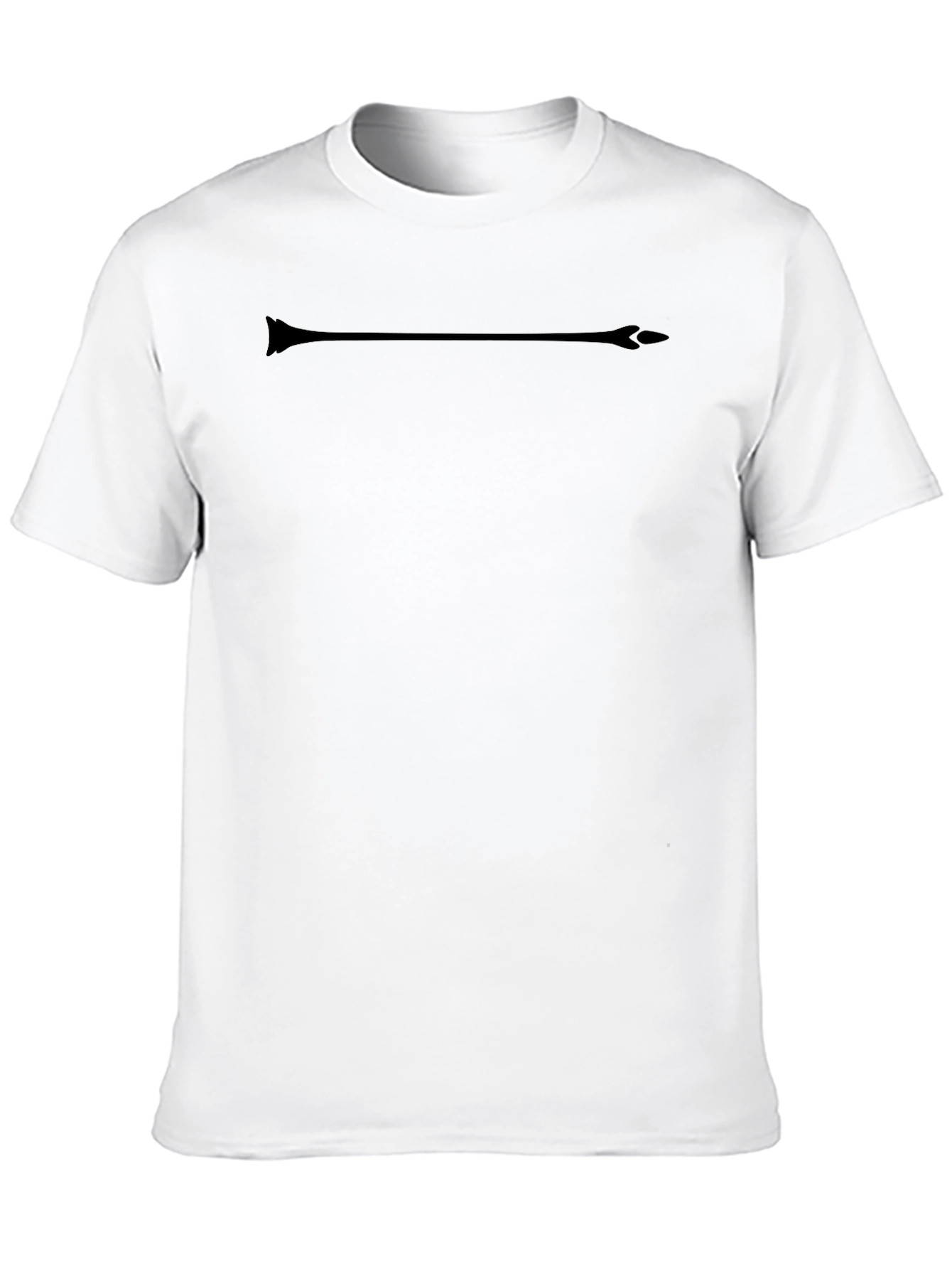 Mens Black T-Shirt with Arrow Graphic