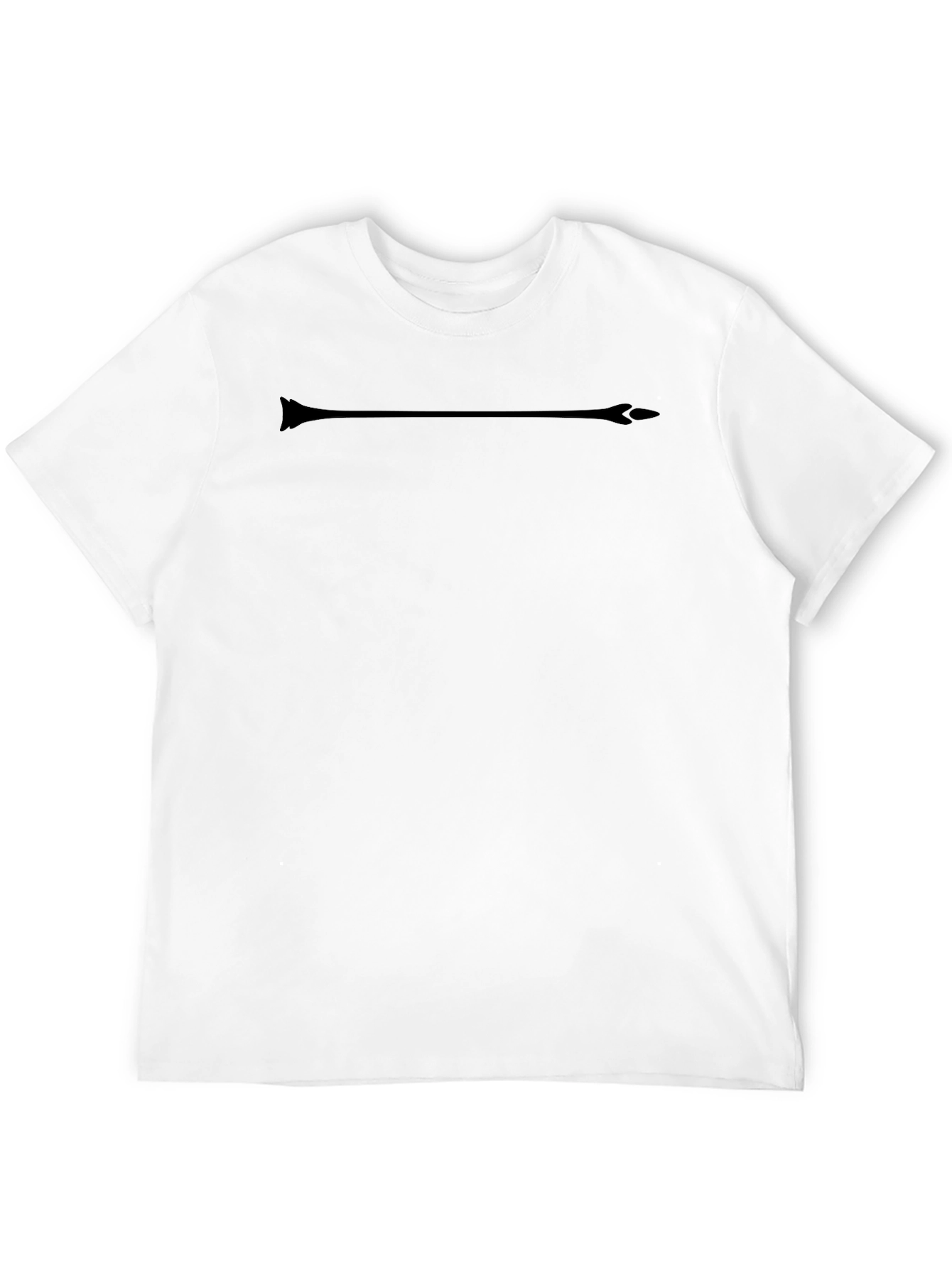 Mens Black T-Shirt with Arrow Graphic