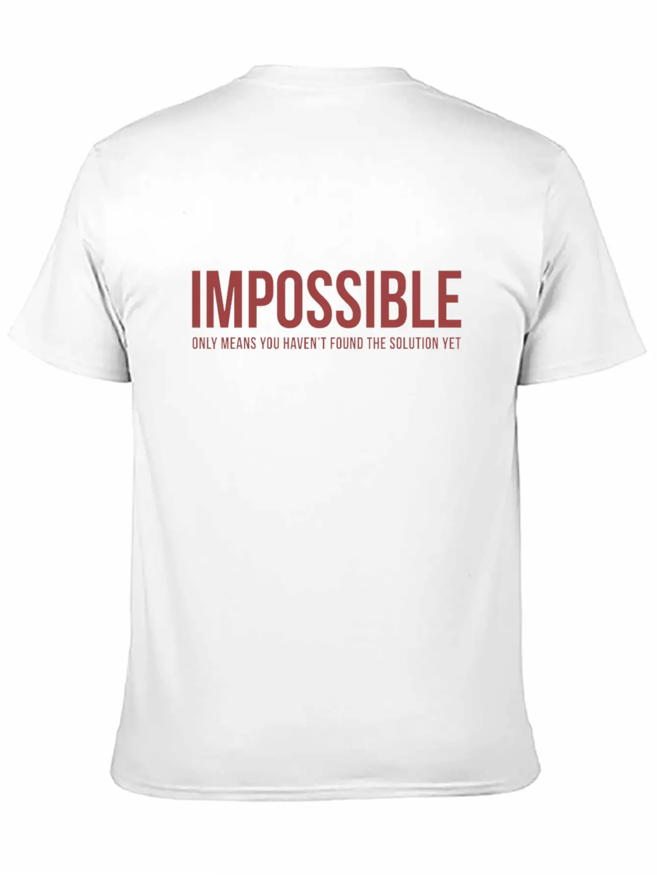 Impossible - Work/Business - Total Basics Unisex Casual T-Shirt – Clean Design For Daily Comfort