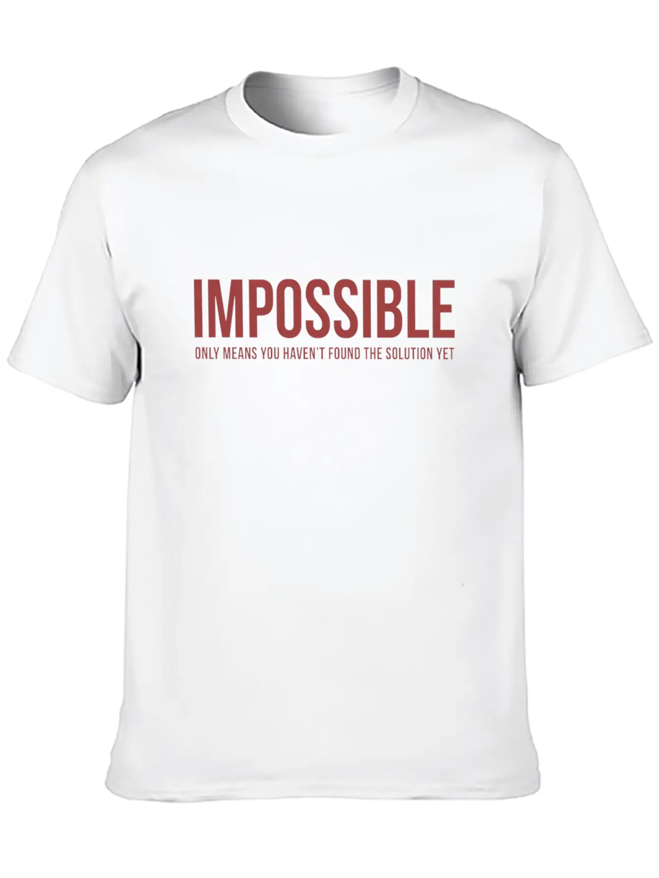 Impossible - Work/Business - Total Basics Unisex Casual T-Shirt – Clean Design For Daily Comfort