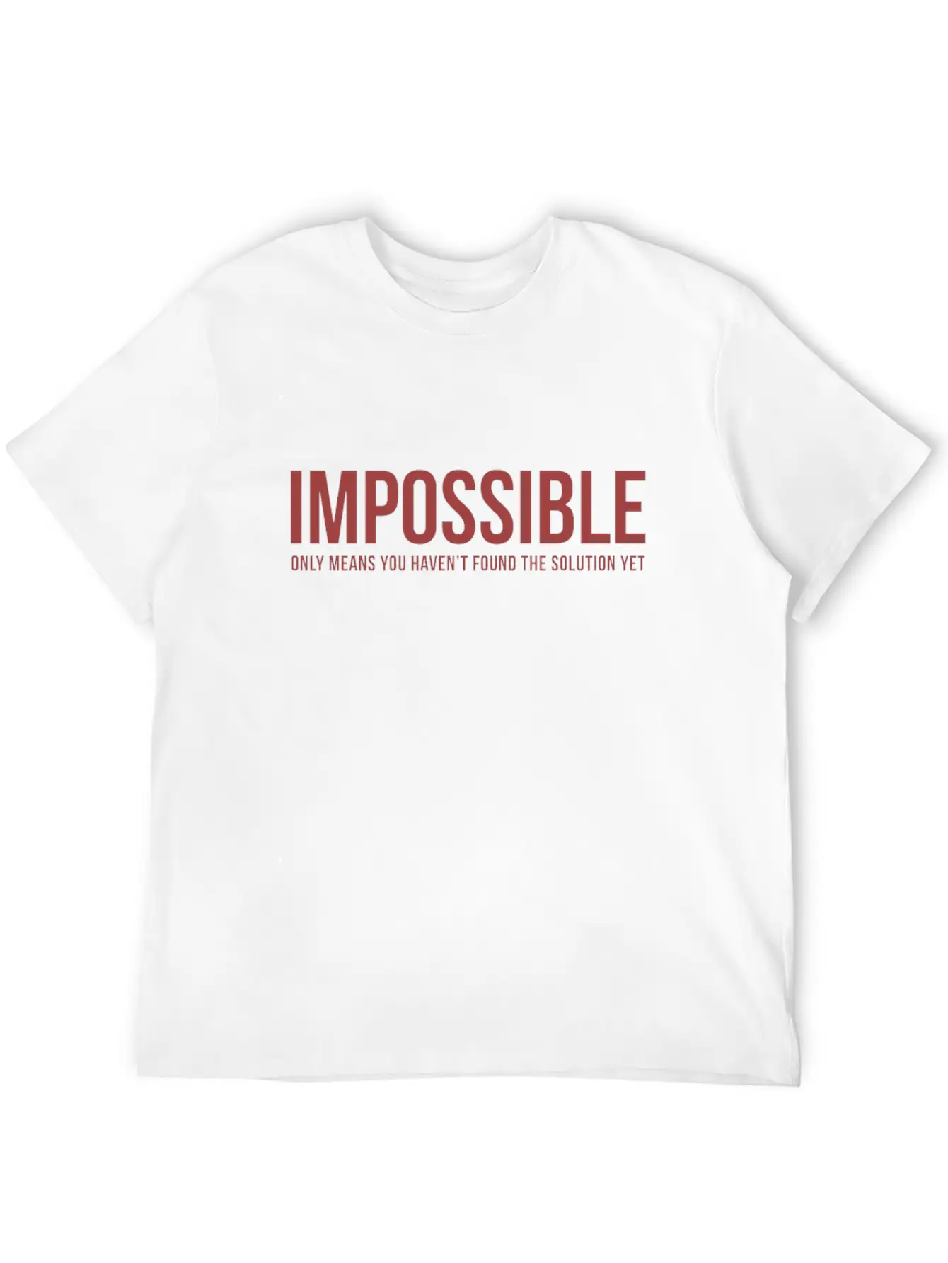 Impossible - Work/Business - Total Basics Unisex Casual T-Shirt – Clean Design For Daily Comfort