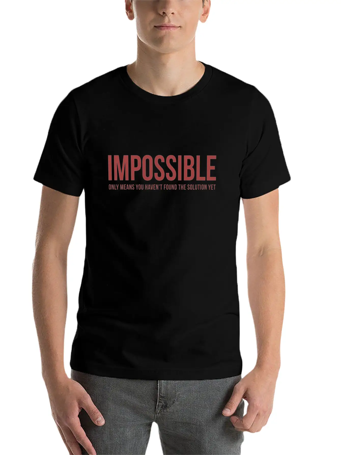 Impossible - Work/Business - Total Basics Unisex Casual T-Shirt – Clean Design For Daily Comfort