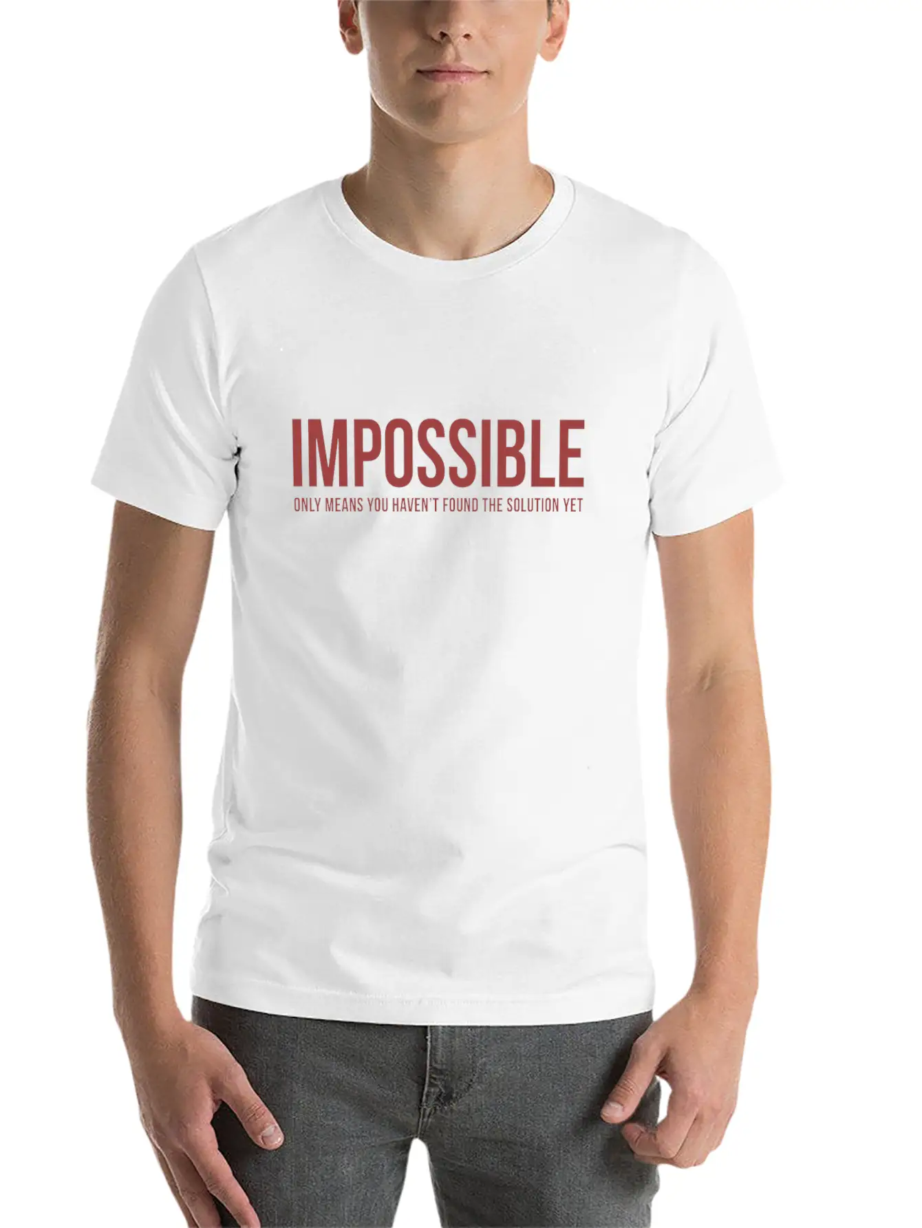 Impossible - Work/Business - Total Basics Unisex Casual T-Shirt – Clean Design For Daily Comfort