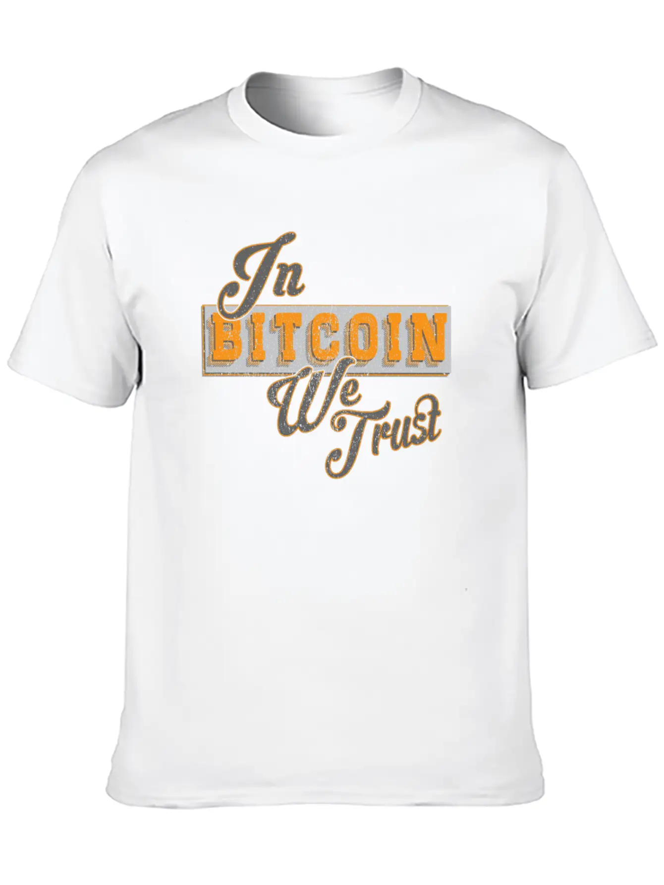 In Bitcoin We Trust Funny BTC Meme Crypto Saying Unisex Casual T-Shirt – Clean Design For Daily Comfort
