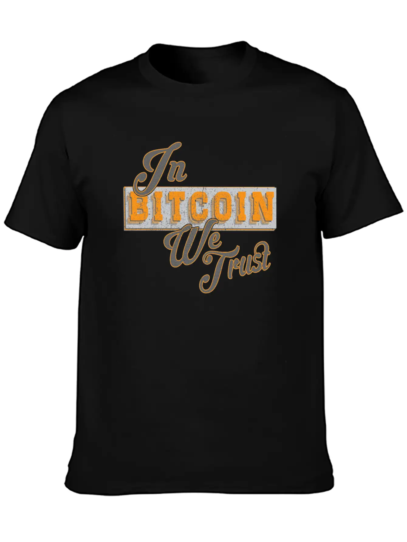 In Bitcoin We Trust Funny BTC Meme Crypto Saying Unisex Casual T-Shirt – Clean Design For Daily Comfort