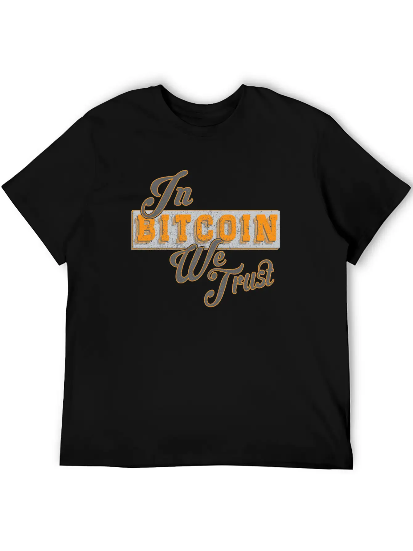 In Bitcoin We Trust Funny BTC Meme Crypto Saying Unisex Casual T-Shirt – Clean Design For Daily Comfort