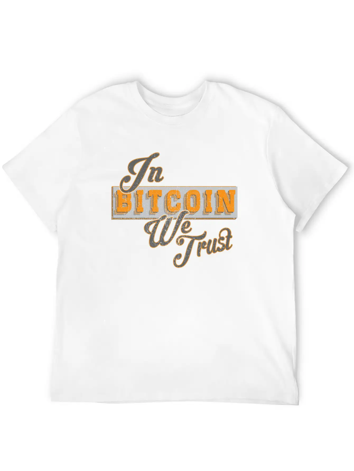 In Bitcoin We Trust Funny BTC Meme Crypto Saying Unisex Casual T-Shirt – Clean Design For Daily Comfort