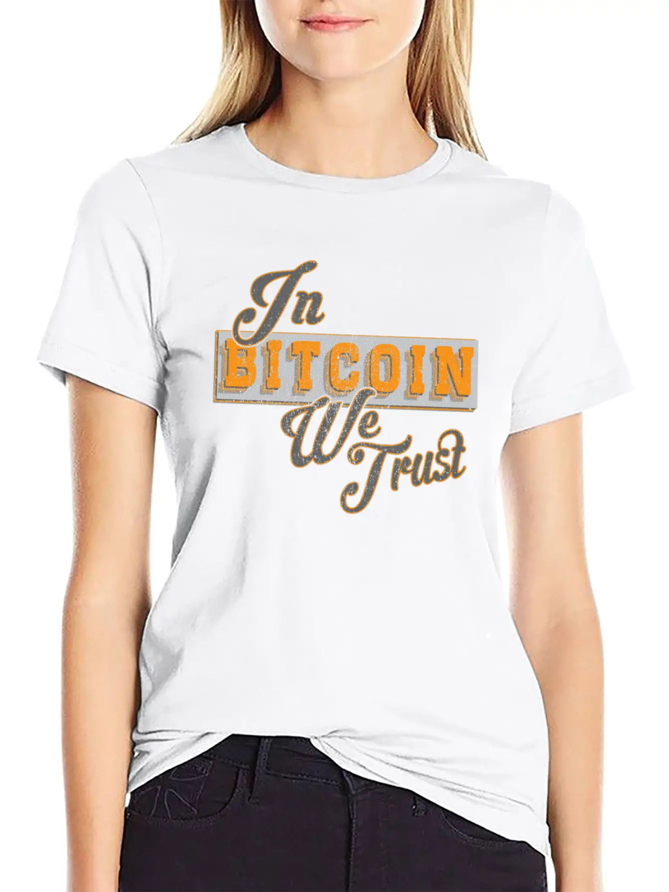In Bitcoin We Trust Funny BTC Meme Crypto Saying Unisex Casual T-Shirt – Clean Design For Daily Comfort