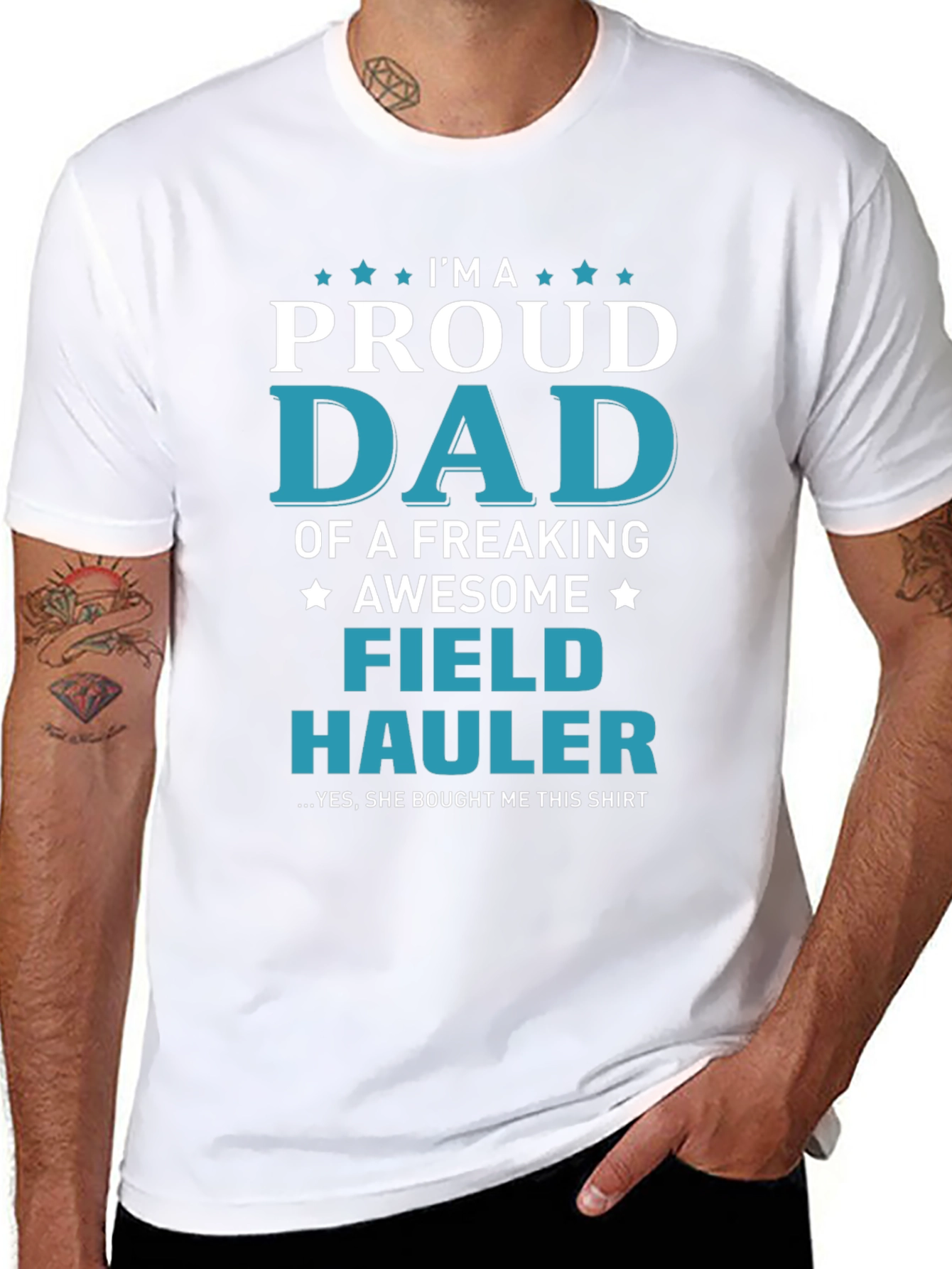 Proud Dad Field Hauler Graphic T-Shirt