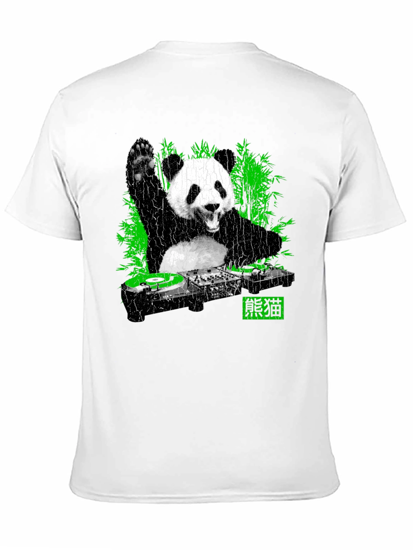 DJ Panda Graphic T-Shirt - Black Crew Neck