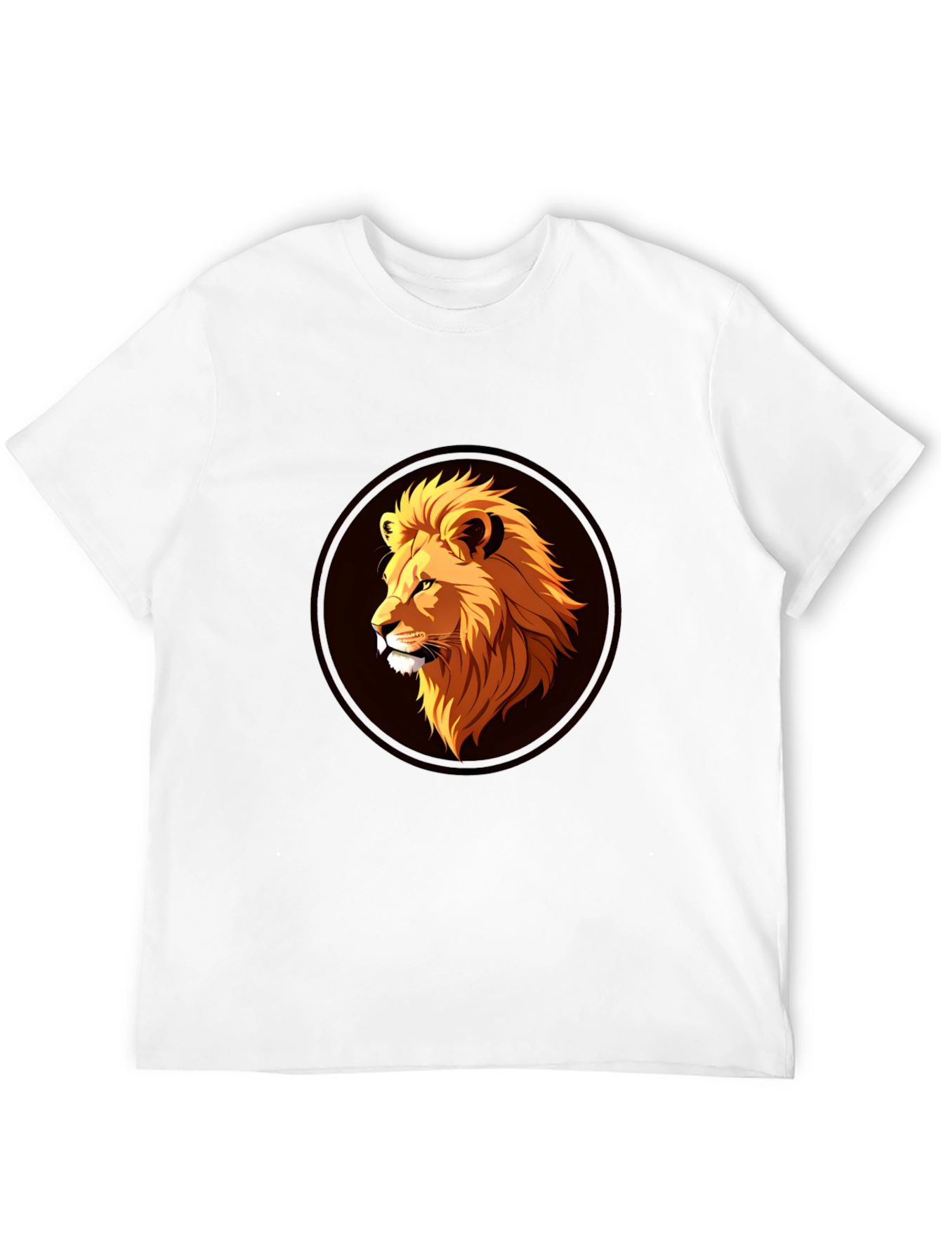 Lion Graphic Black T-Shirt - Stylish Mens Apparel