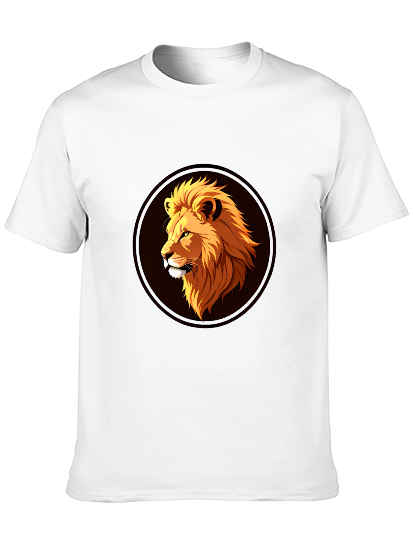 Lion Graphic Black T-Shirt - Stylish Mens Apparel