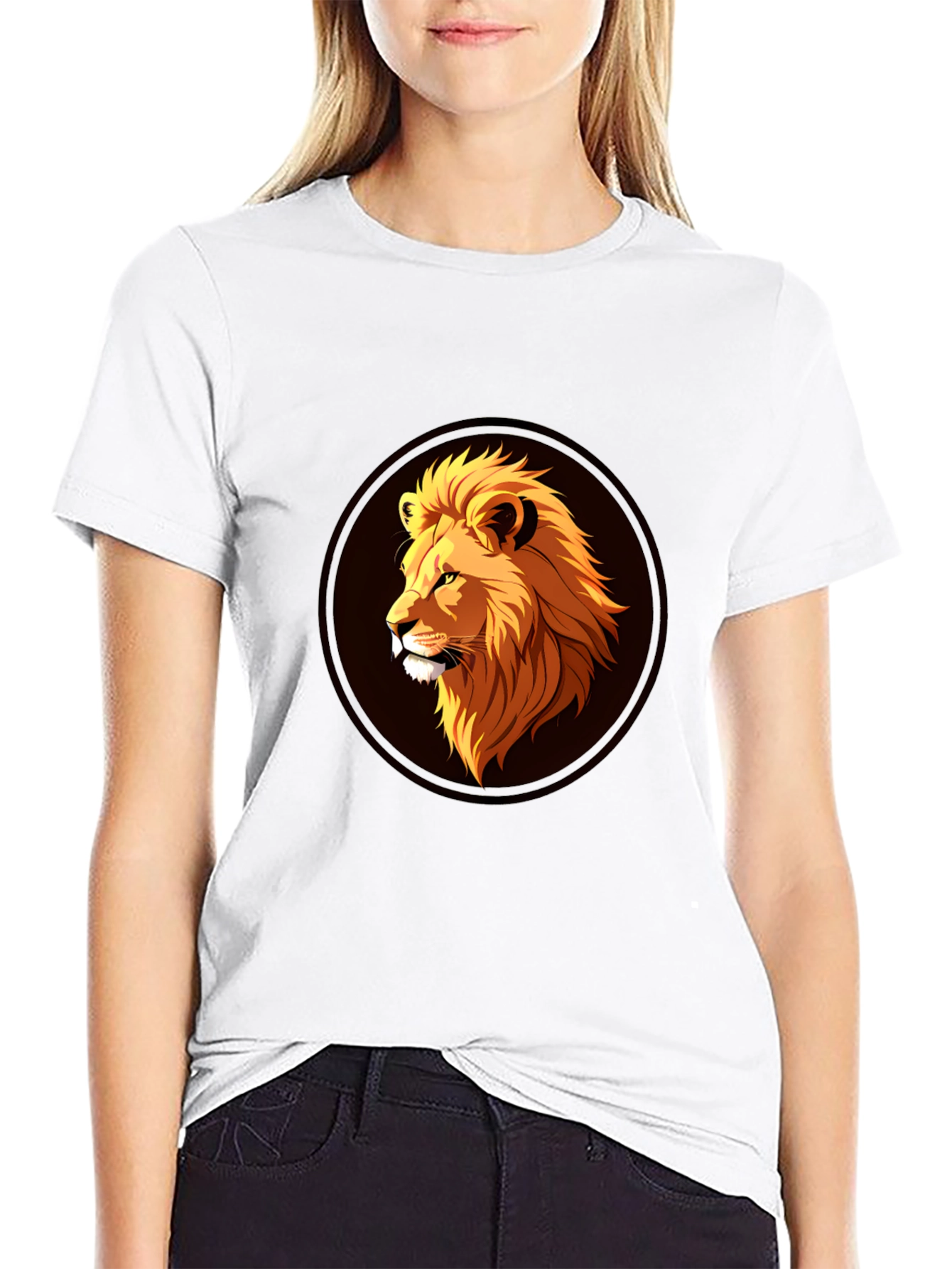 Lion Graphic Black T-Shirt - Stylish Mens Apparel