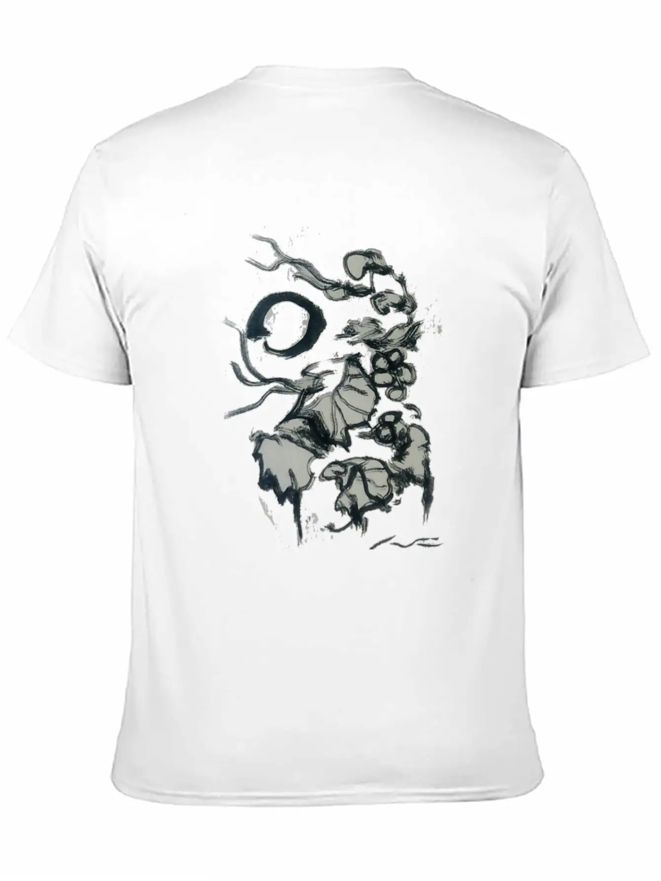 Ink Drawing Of A Tropical Plant Unisex Casual T-Shirt – Clean Design For Daily Comfort