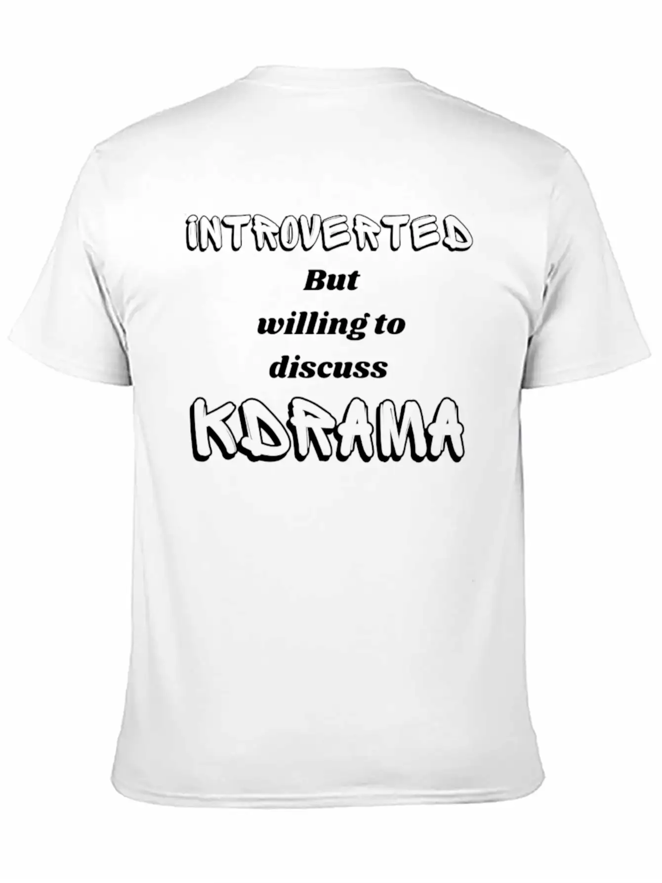 INTROVERT KDARMA LOVERS Unisex Casual T-Shirt – Clean Design For Daily Comfort