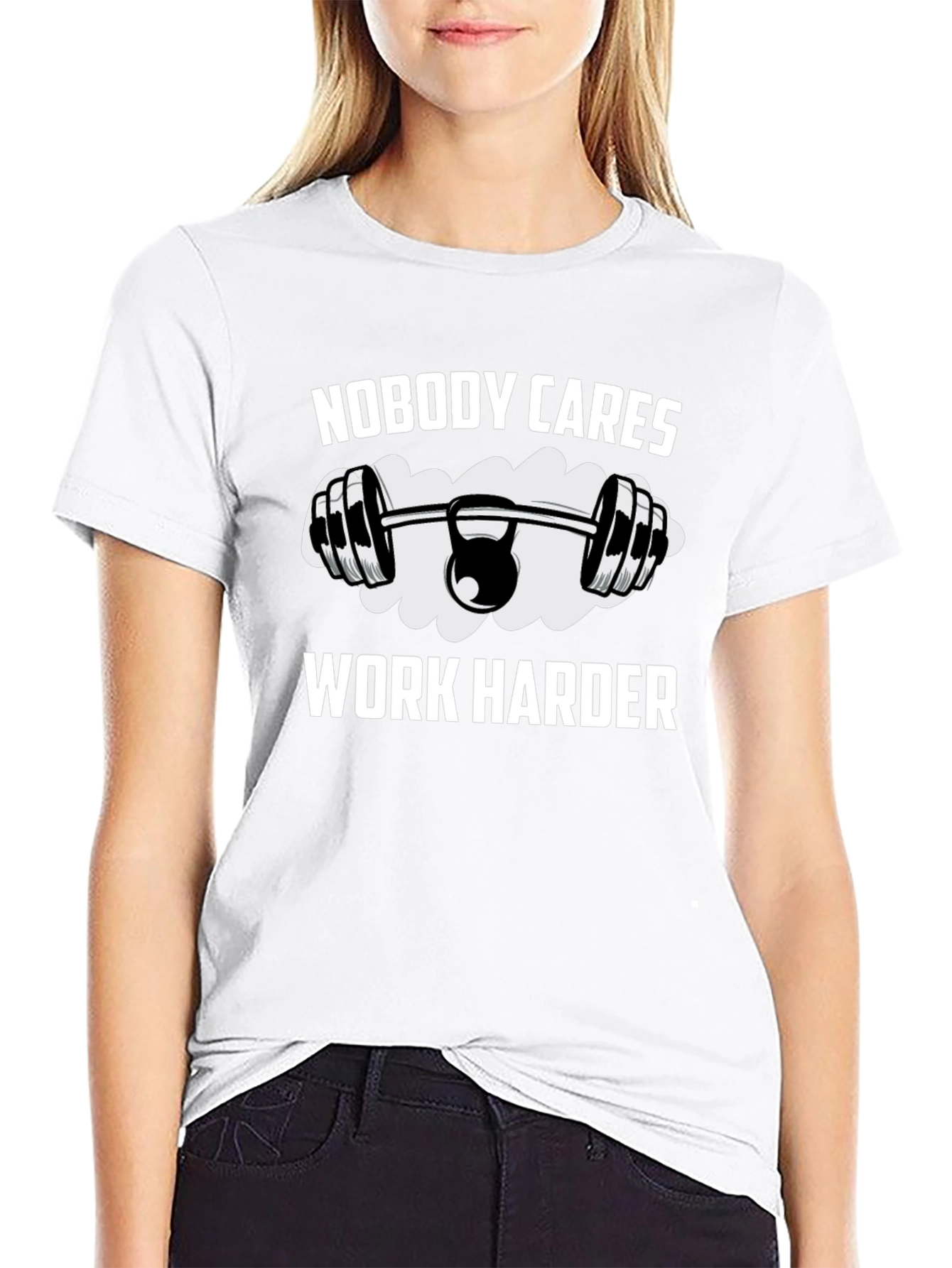 Nobody Cares Work Harder Graphic T-Shirt