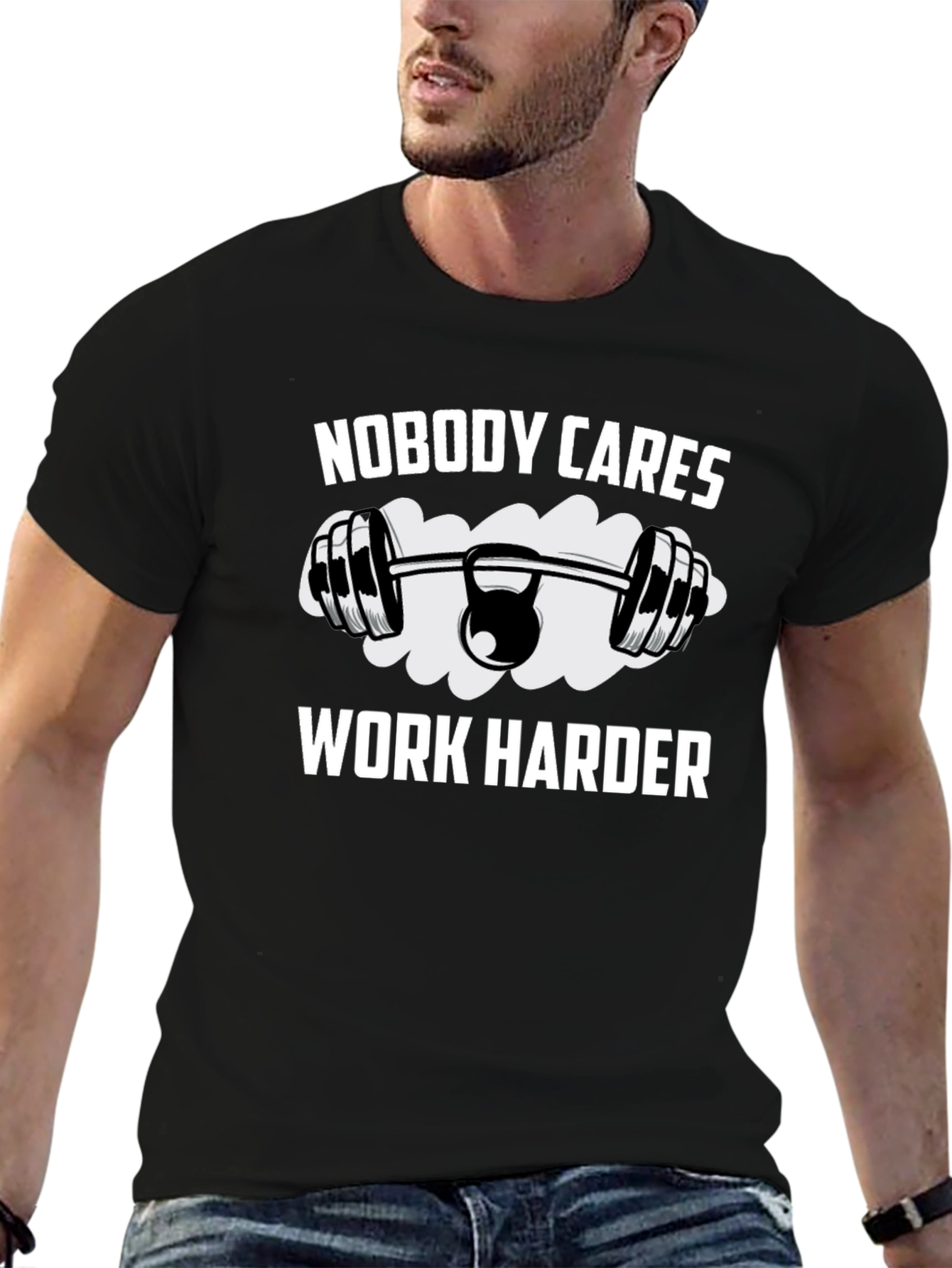 Nobody Cares Work Harder Graphic T-Shirt
