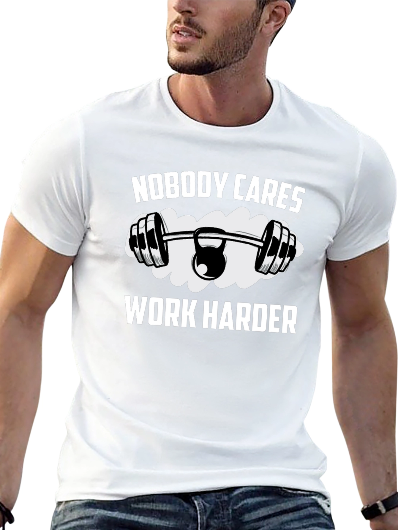 Nobody Cares Work Harder Graphic T-Shirt