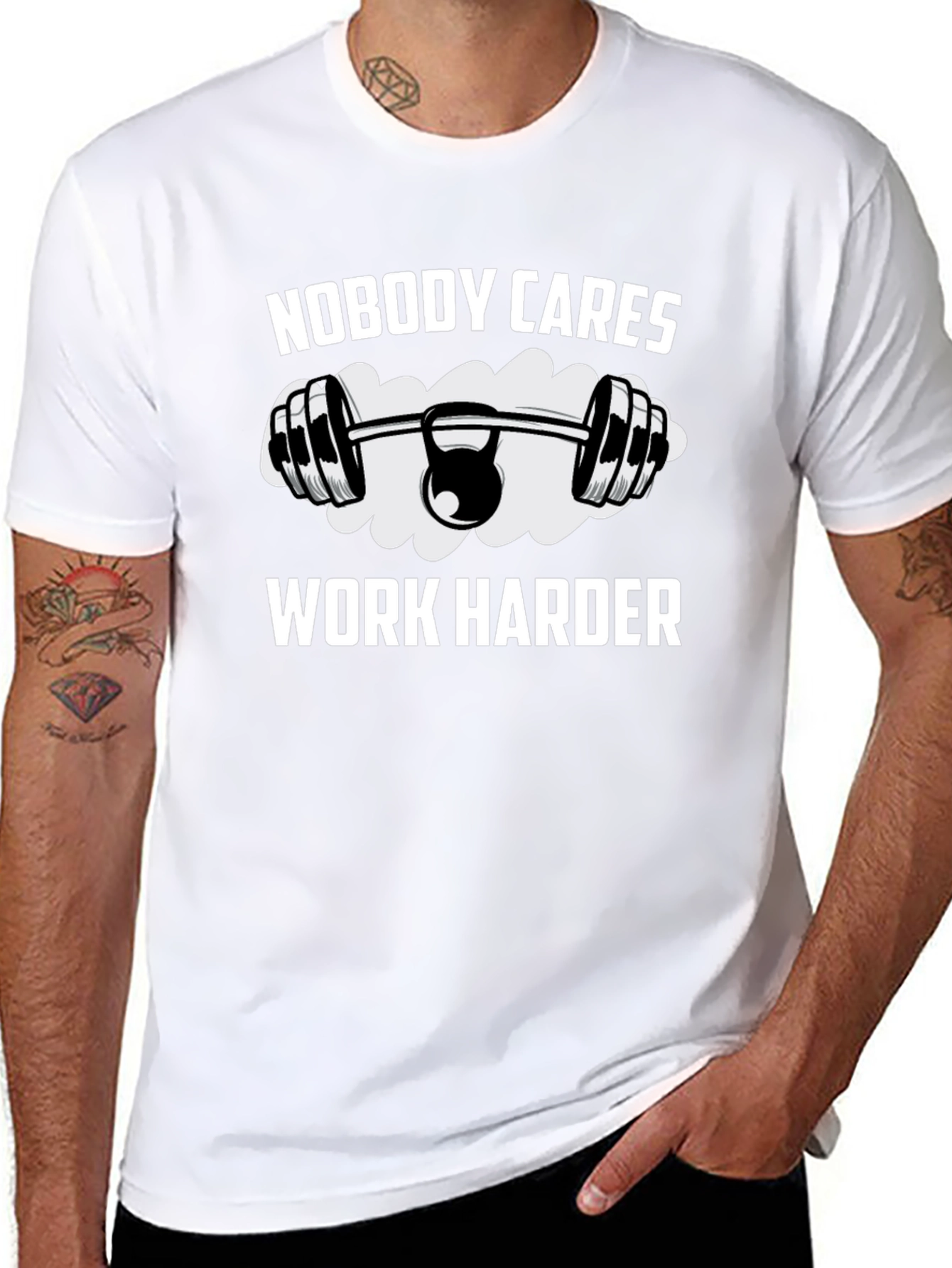 Nobody Cares Work Harder Graphic T-Shirt