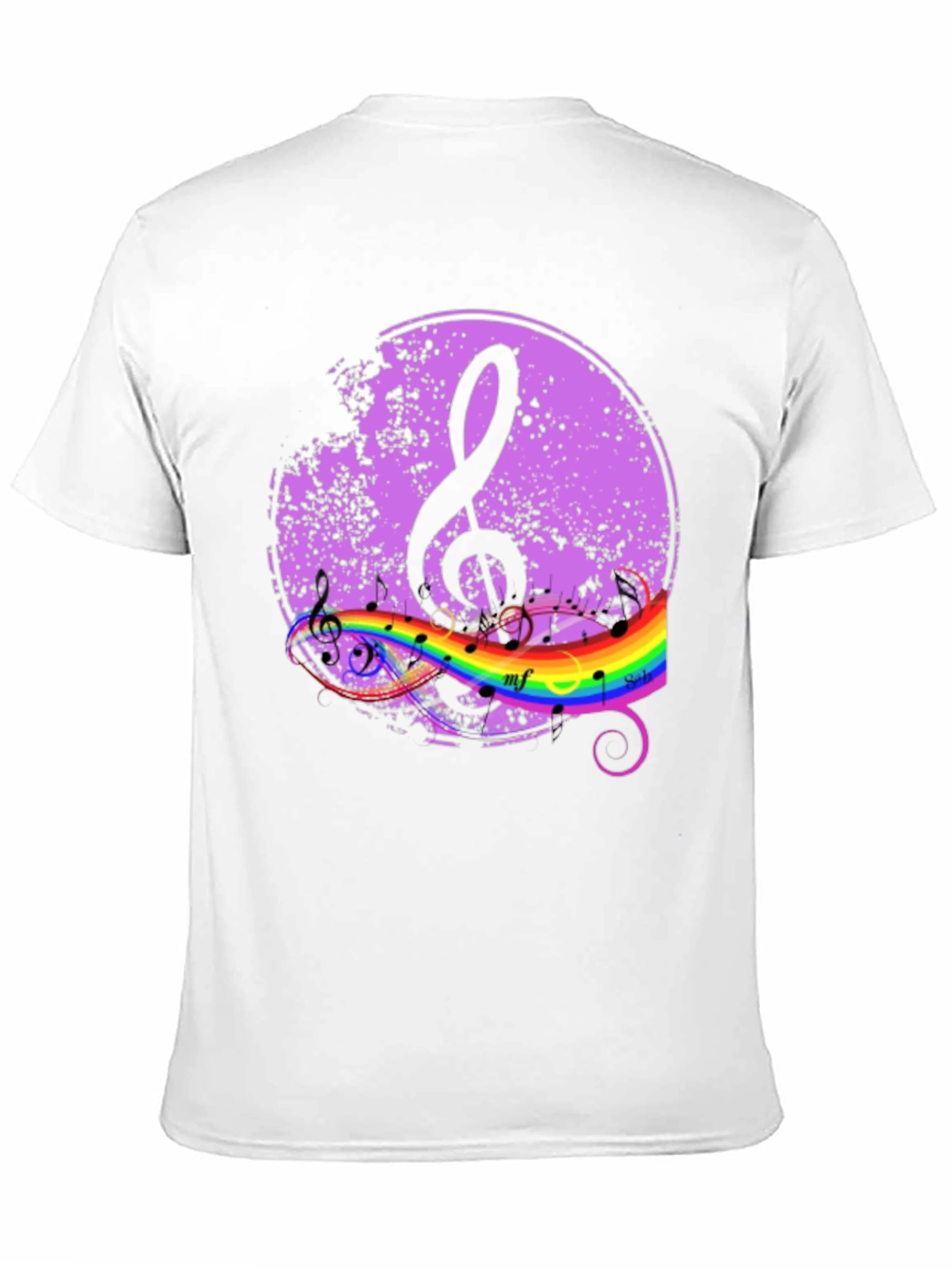 Musical Rainbow Treble Clef T-Shirt