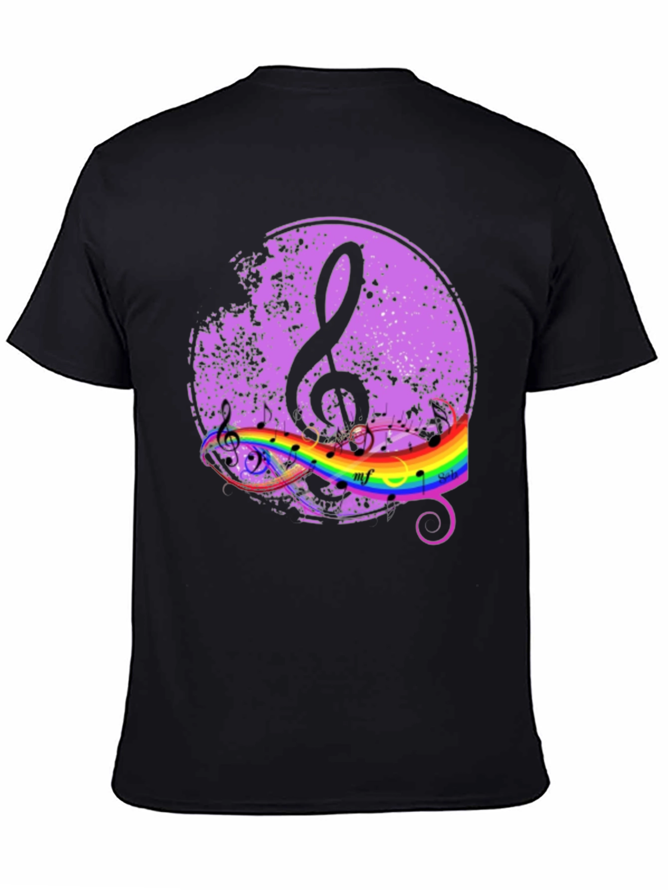 Musical Rainbow Treble Clef T-Shirt