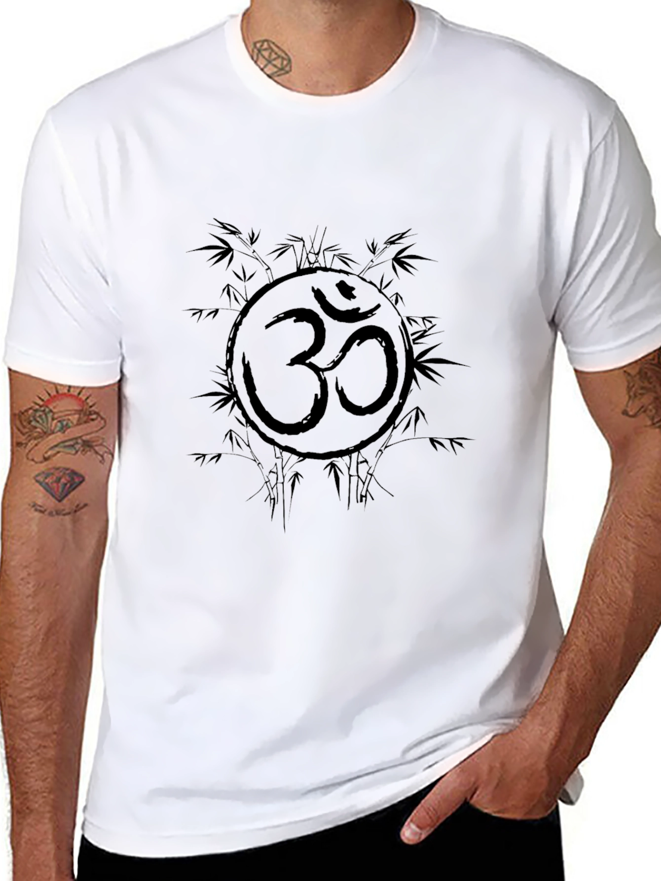 Om Symbol Bamboo T-Shirt - Yoga Meditation Tee