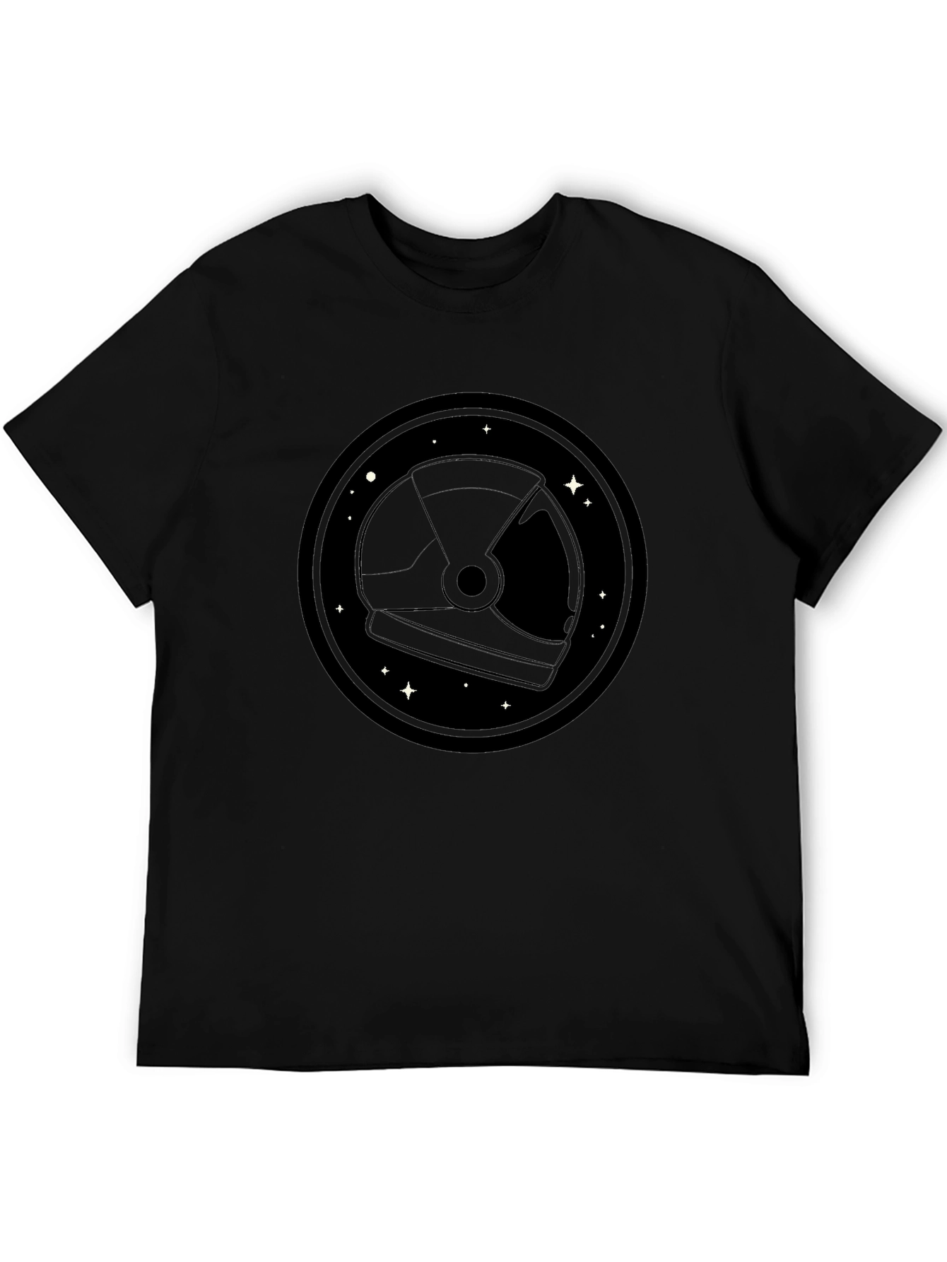 Astronaut Helmet Graphic Tee - Space Lover T-Shirt