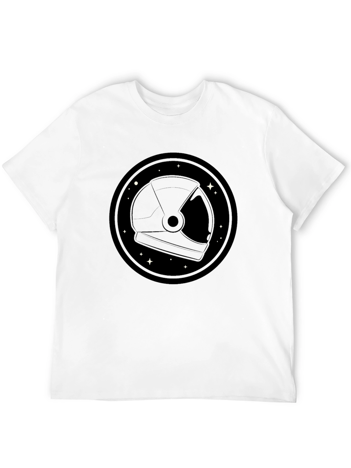 Astronaut Helmet Graphic Tee - Space Lover T-Shirt