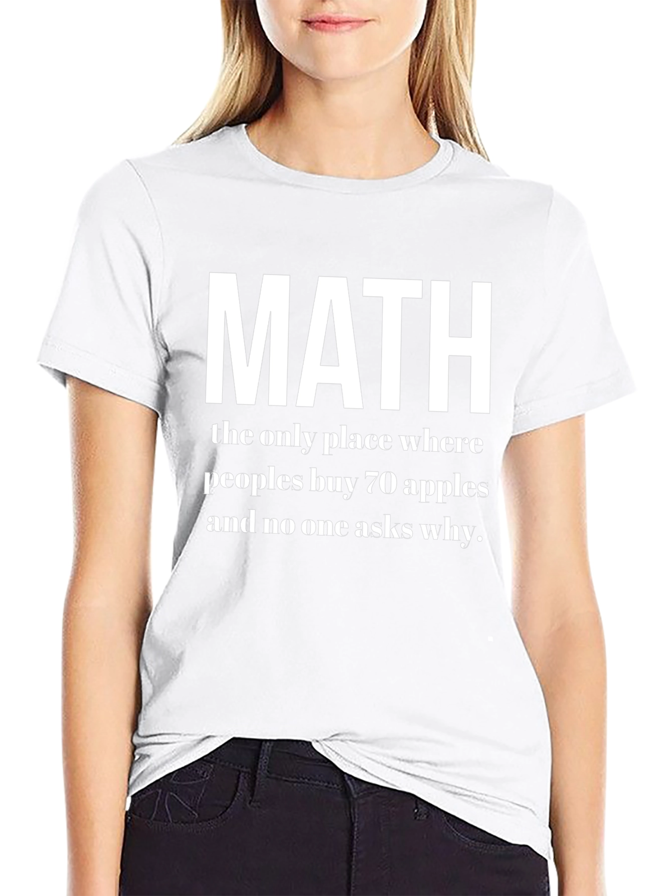 Math T-Shirt - 70 Apples No Questions Asked!