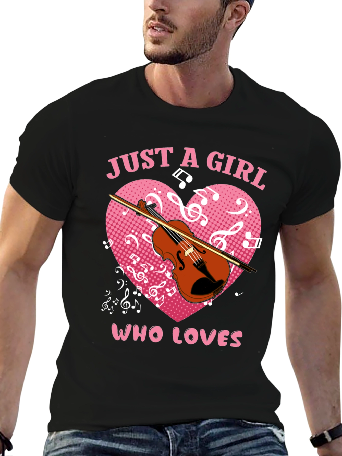 Just a Girl Who Loves Violin T-Shirt