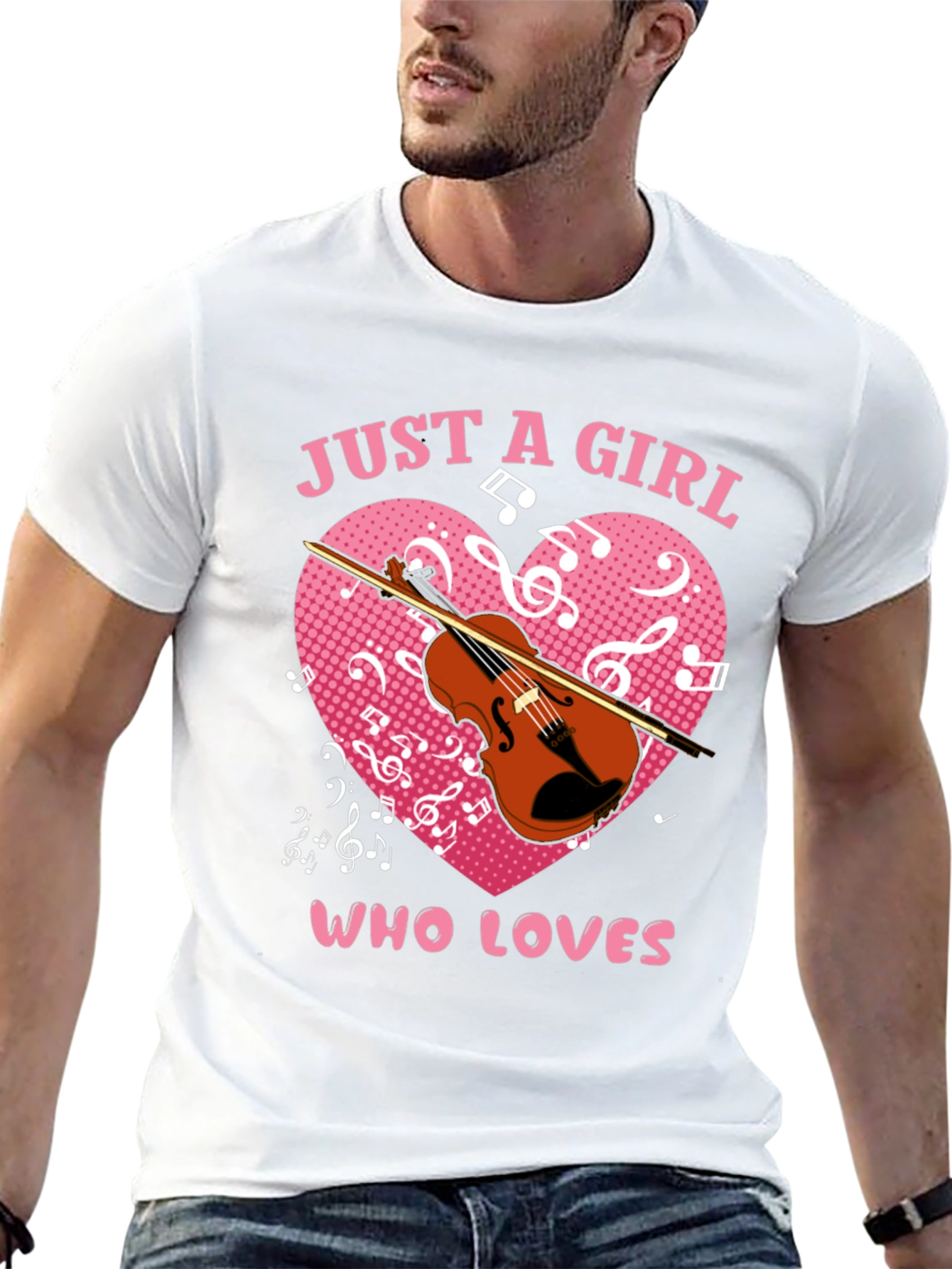 Just a Girl Who Loves Violin T-Shirt